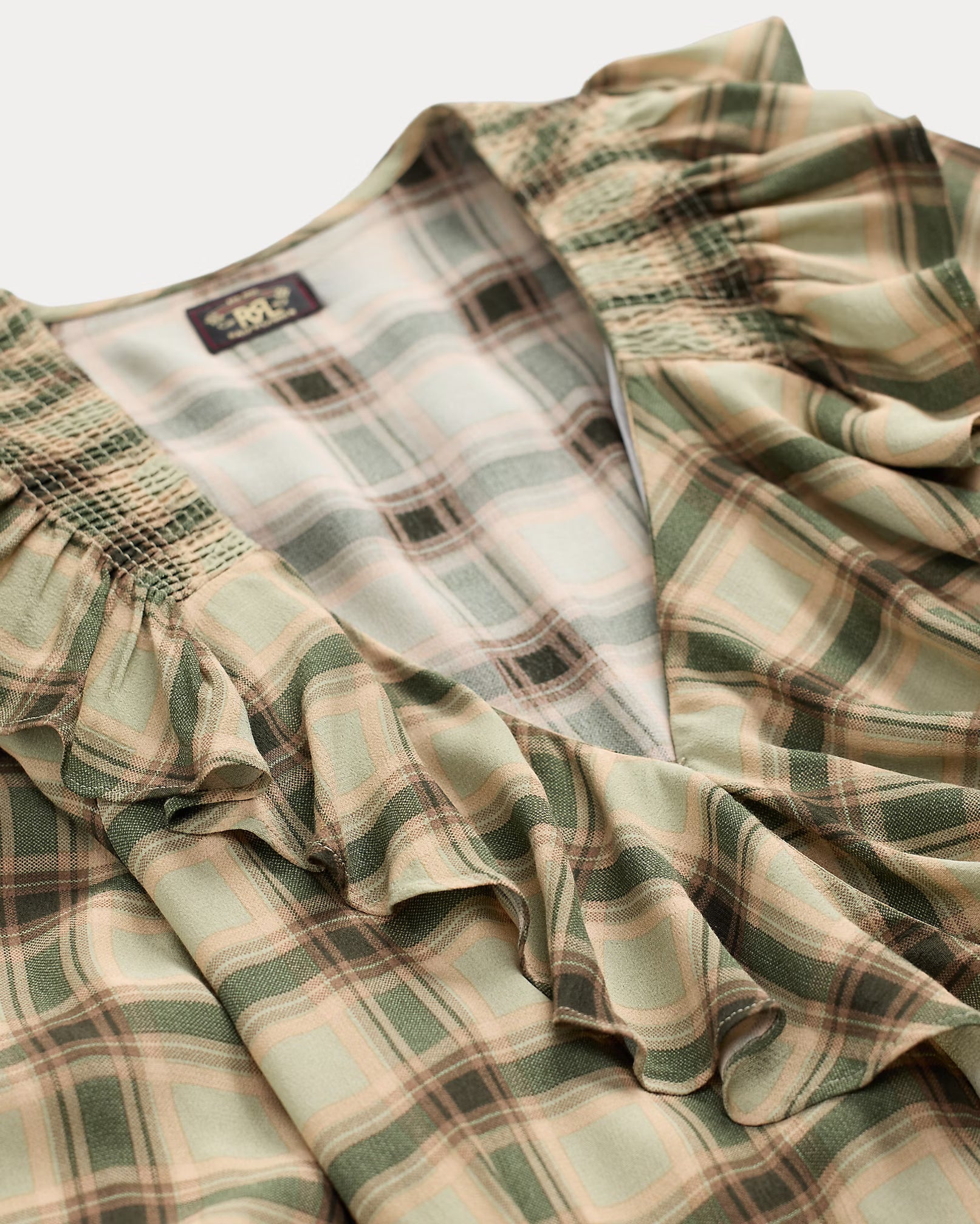 RRL Ombré Plaid Marocain Blouse