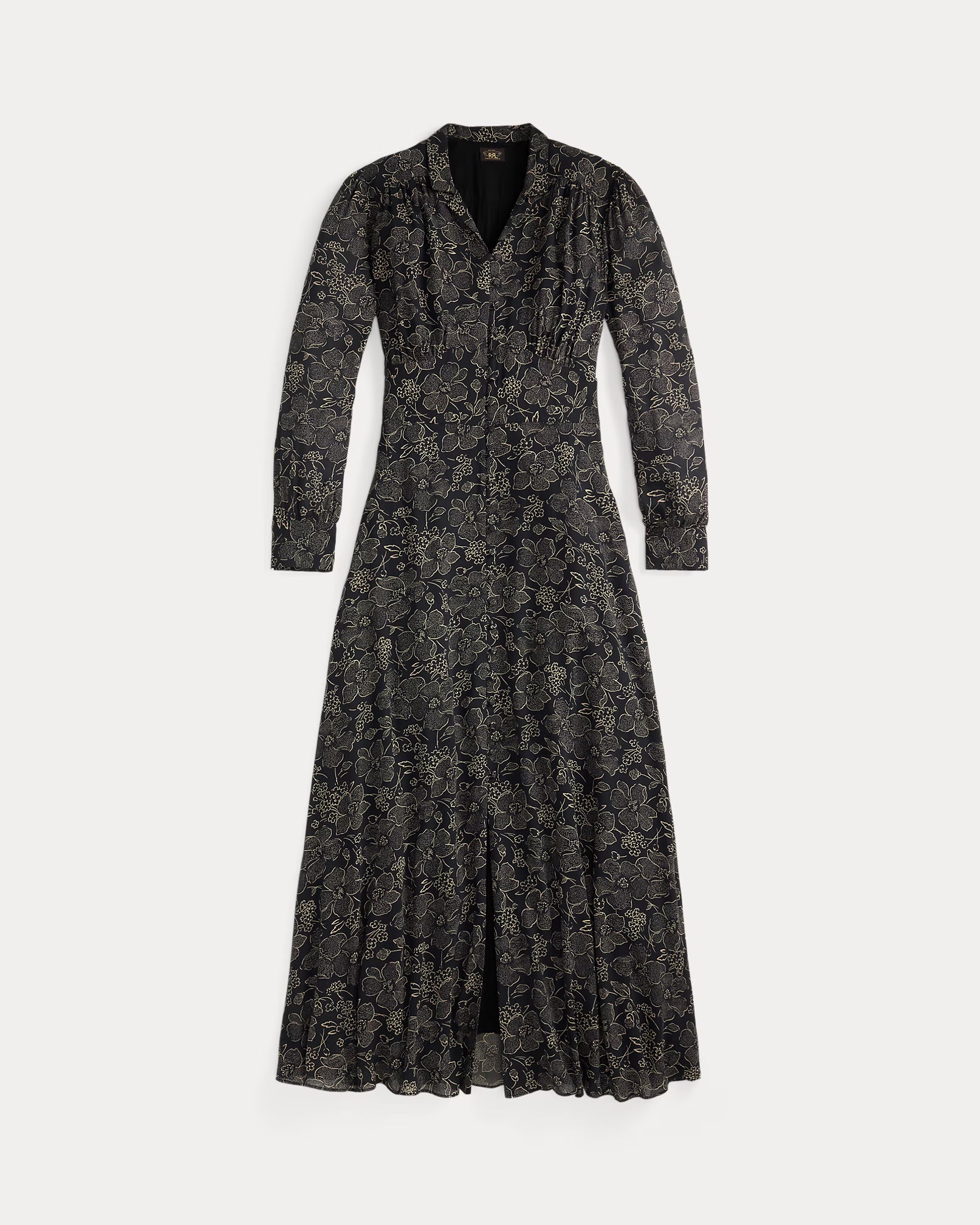 RRL Floral-Print Crepe Dress