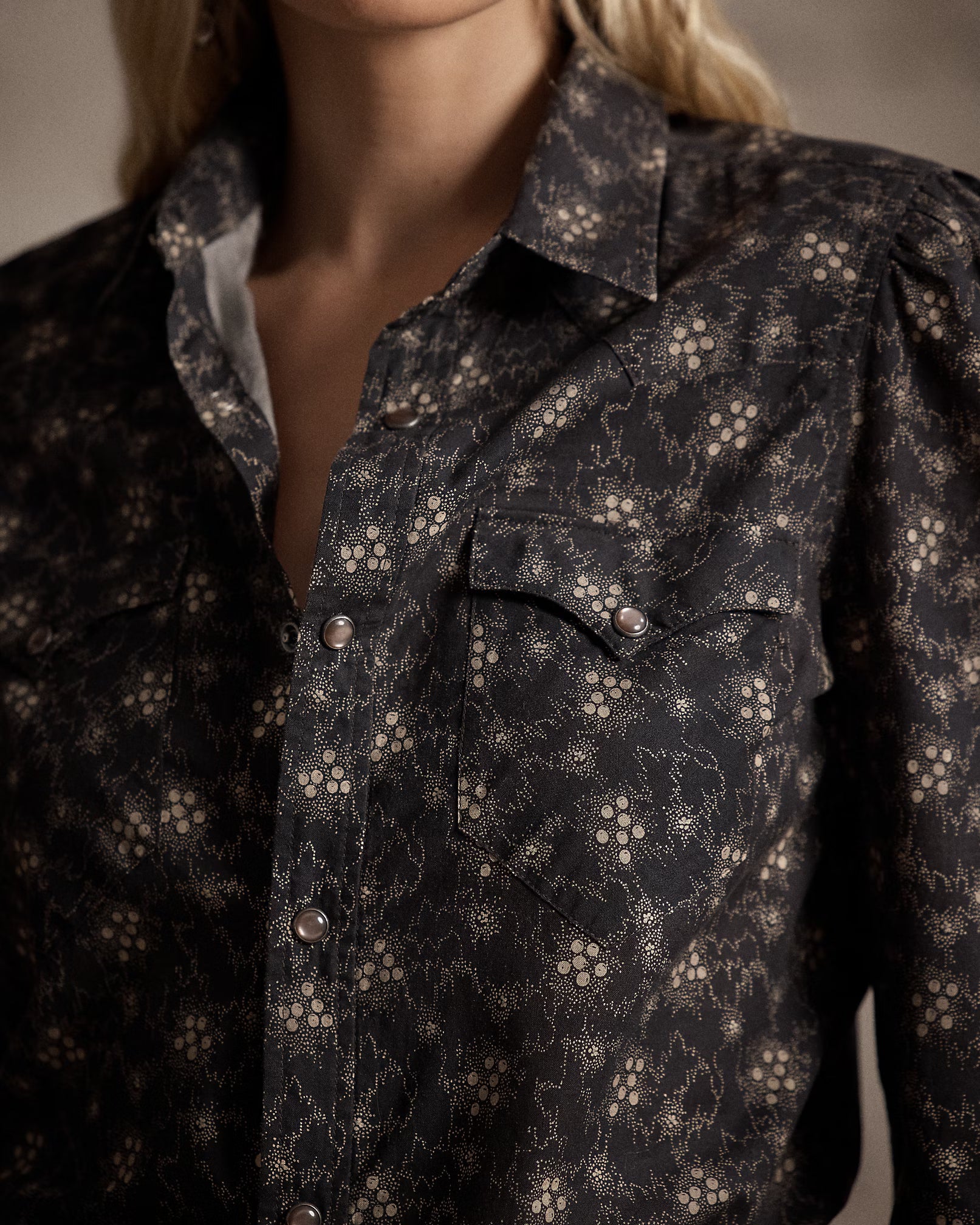 RRL Floral-Print Cotton Western Shirt