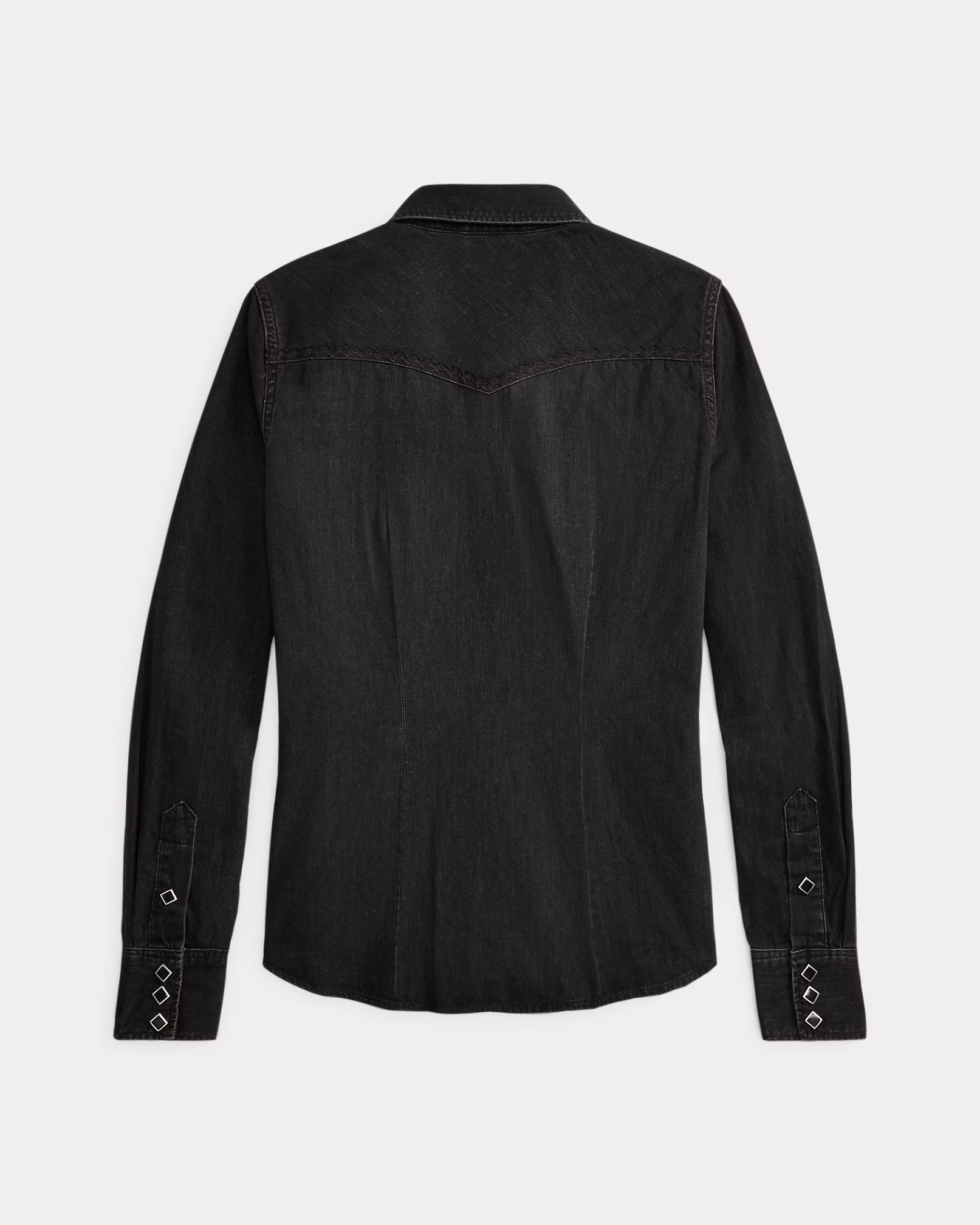RRL Embroidered Denim Western Shirt