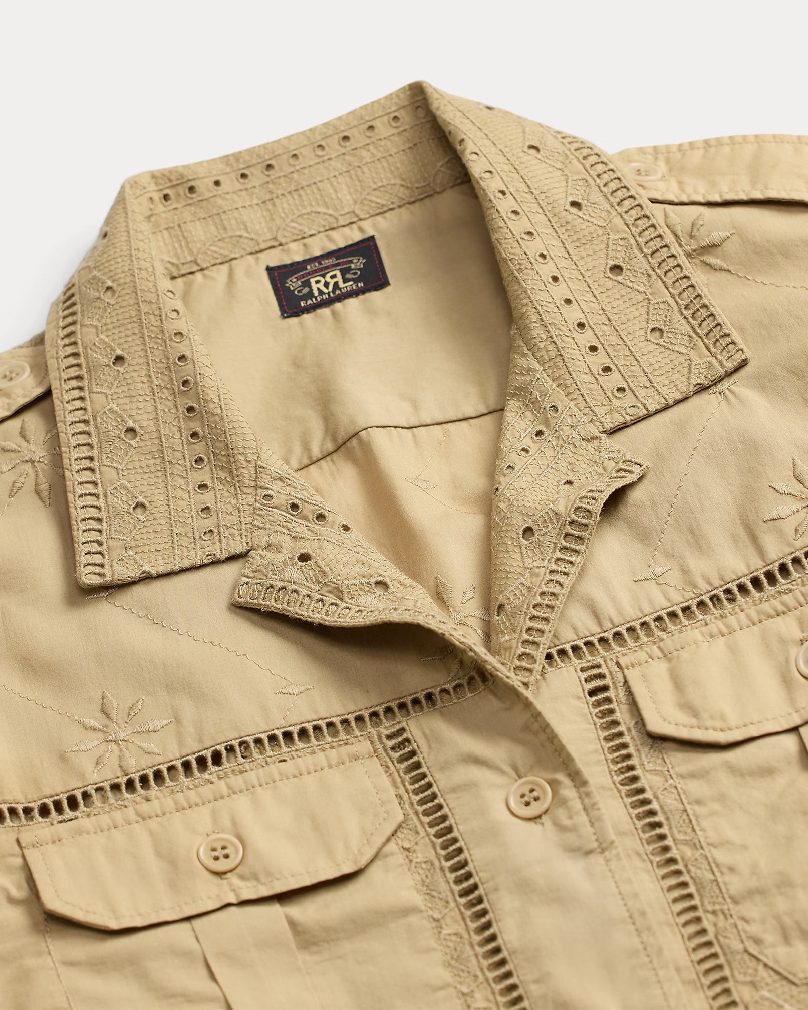 RRL Embroidered Cotton Shirt
