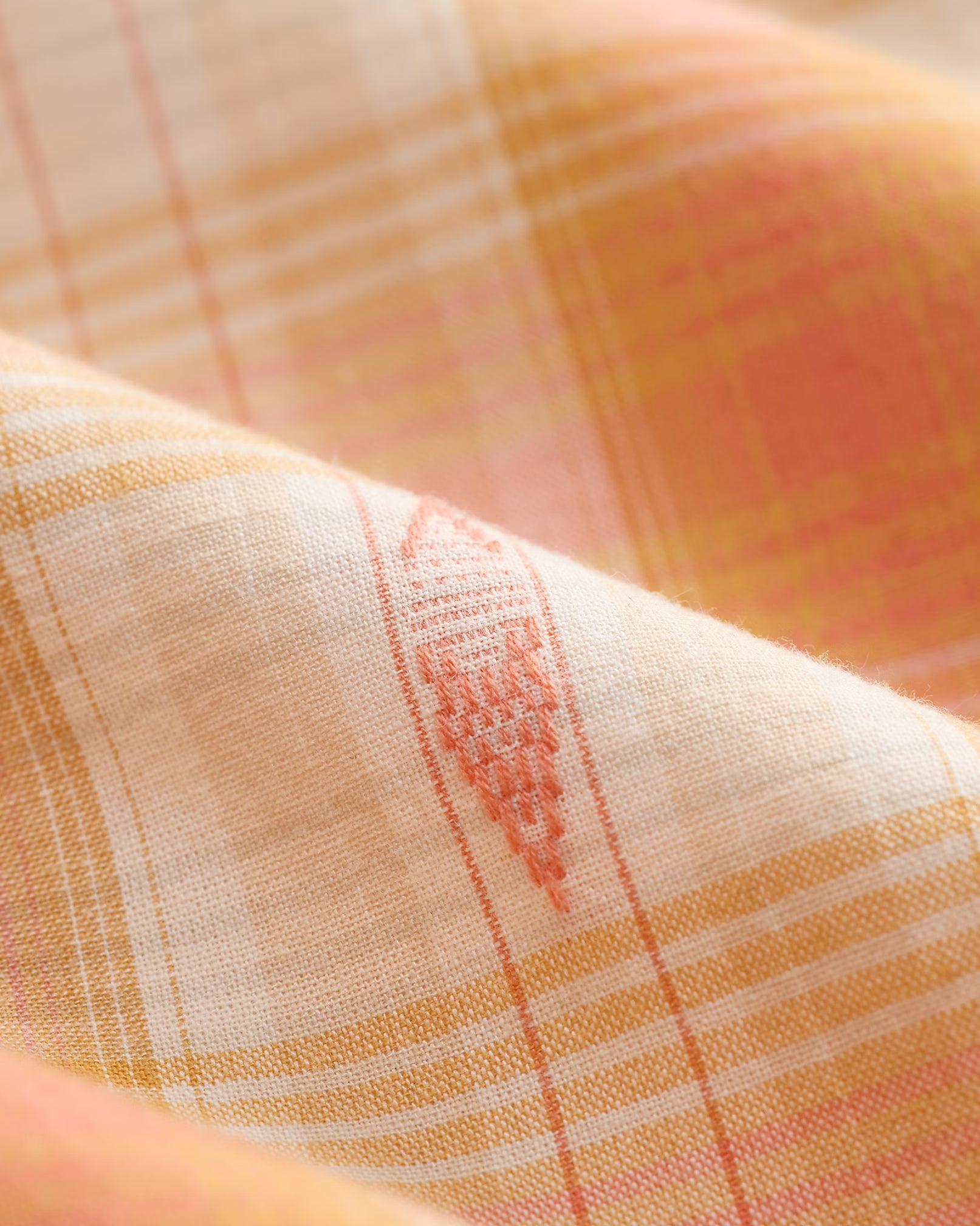 RRL Hand-Embroidered Plaid Western Shirt