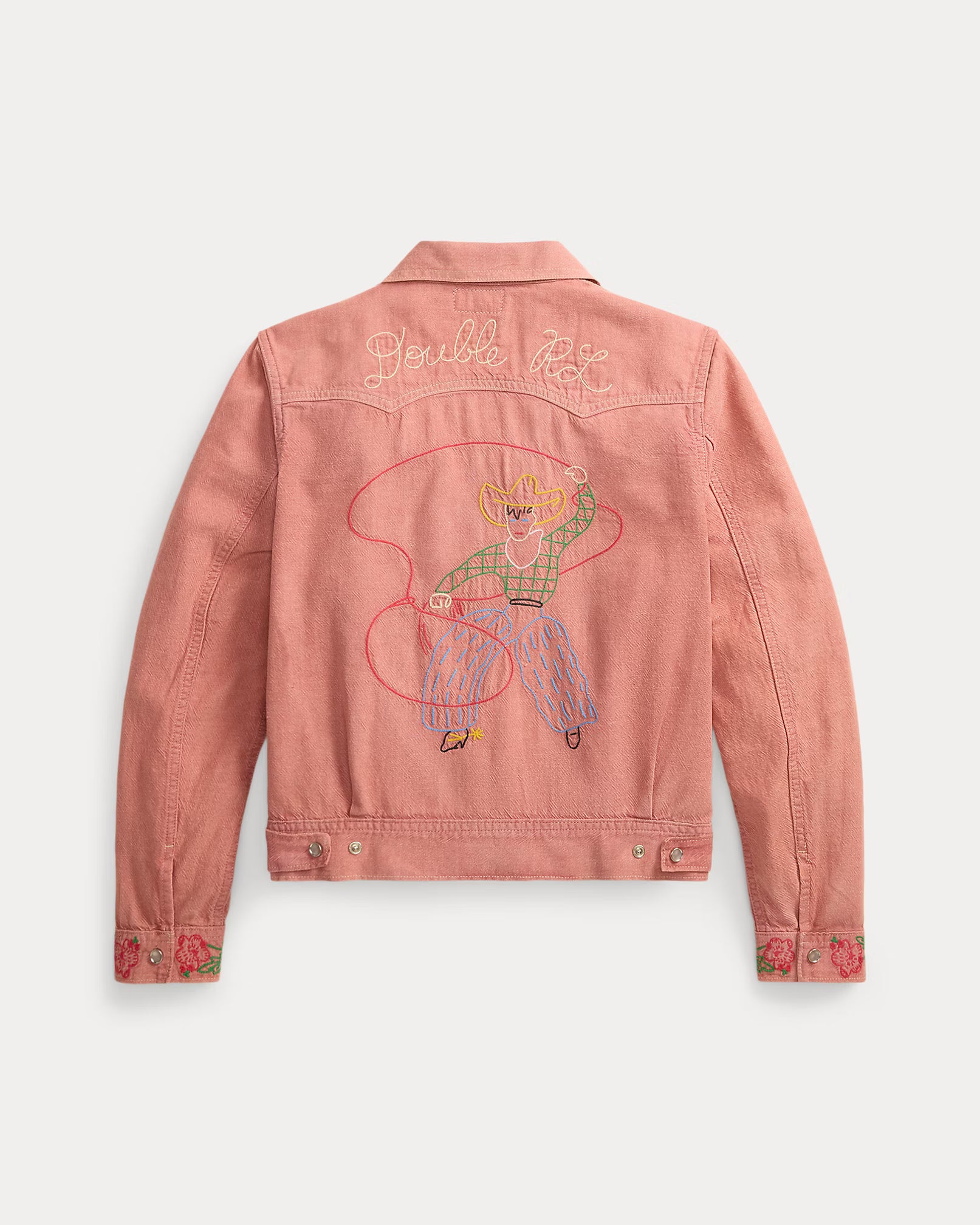RRL Embroidered Cotton-Linen Shirt Jacket