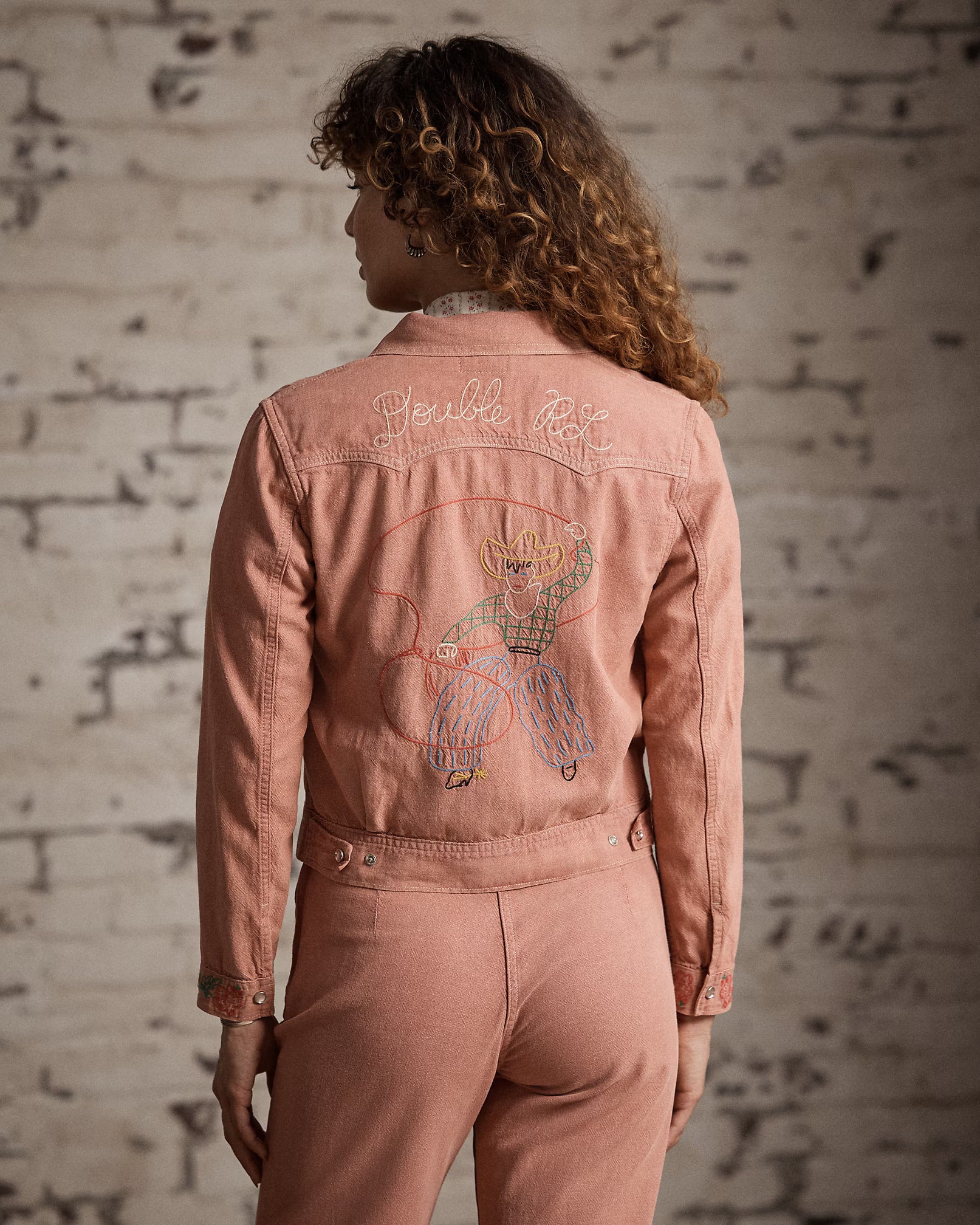 RRL Embroidered Cotton-Linen Shirt Jacket