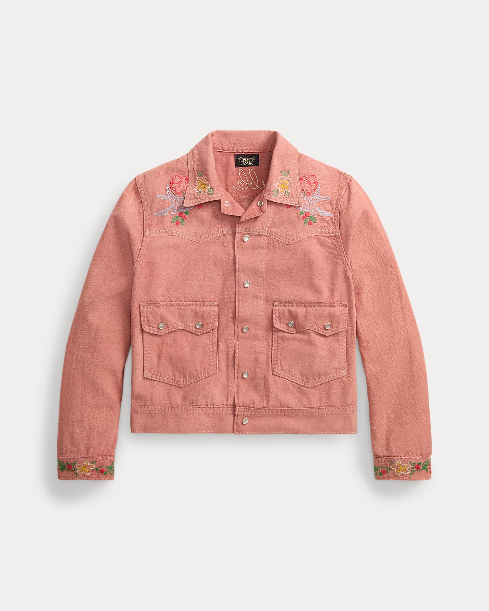 RRL Embroidered Cotton-Linen Shirt Jacket