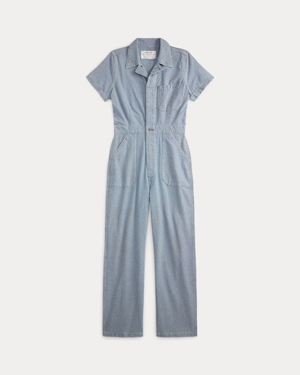 RRL Indigo Pincheck Cotton Coverall