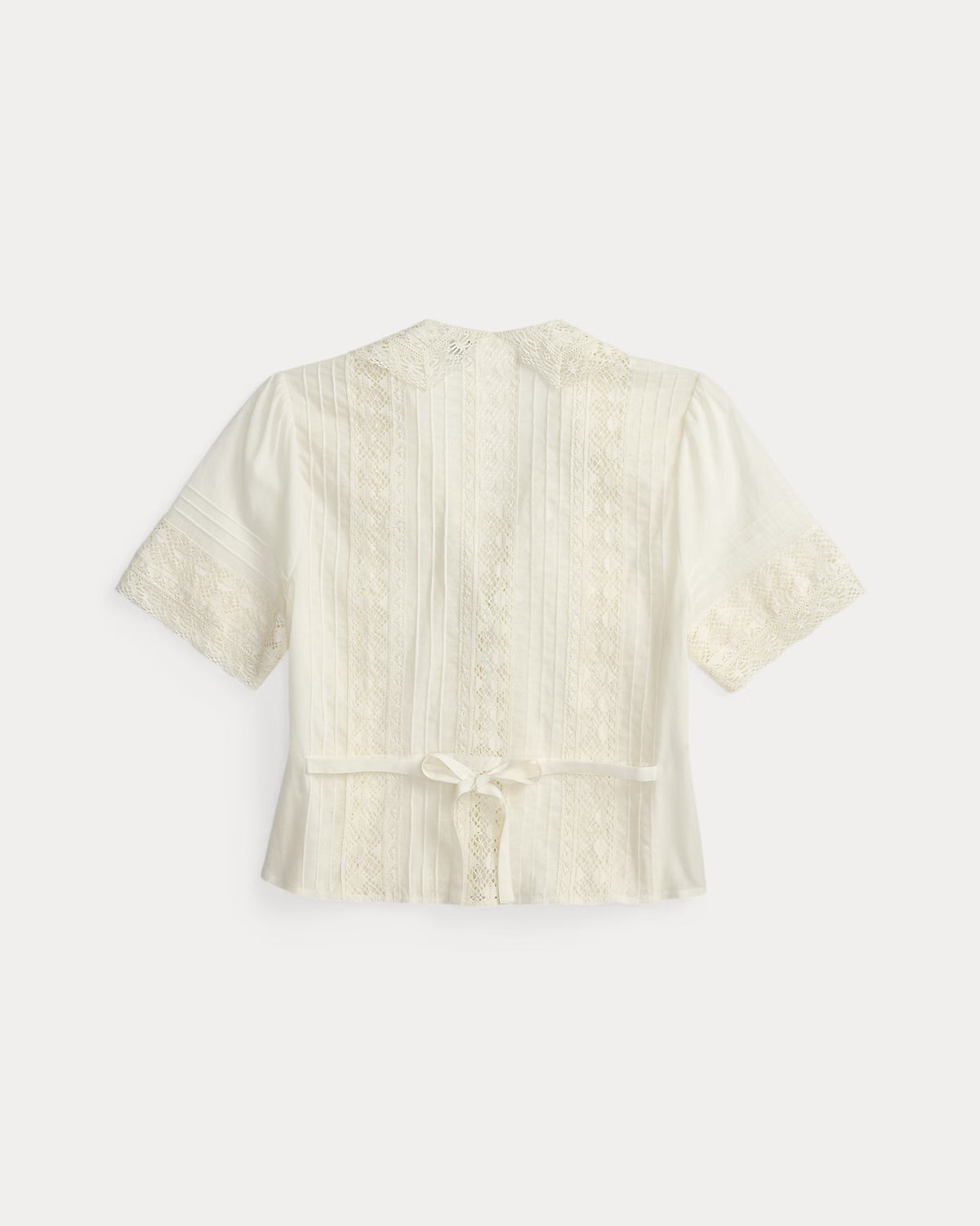 RRL Lace-Trimmed Cotton Voile Blouse