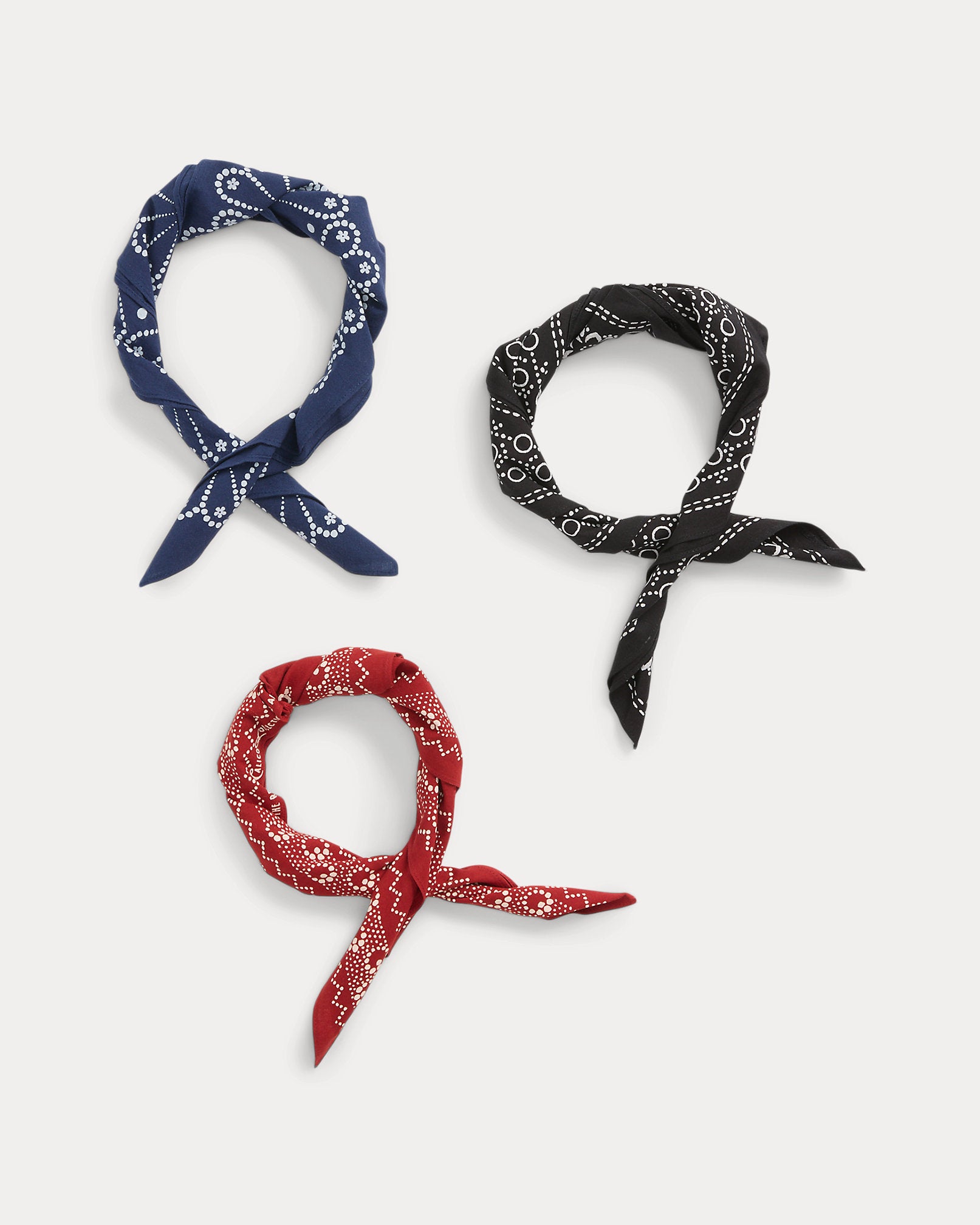 RRL Cotton Bandanna 3-Pack