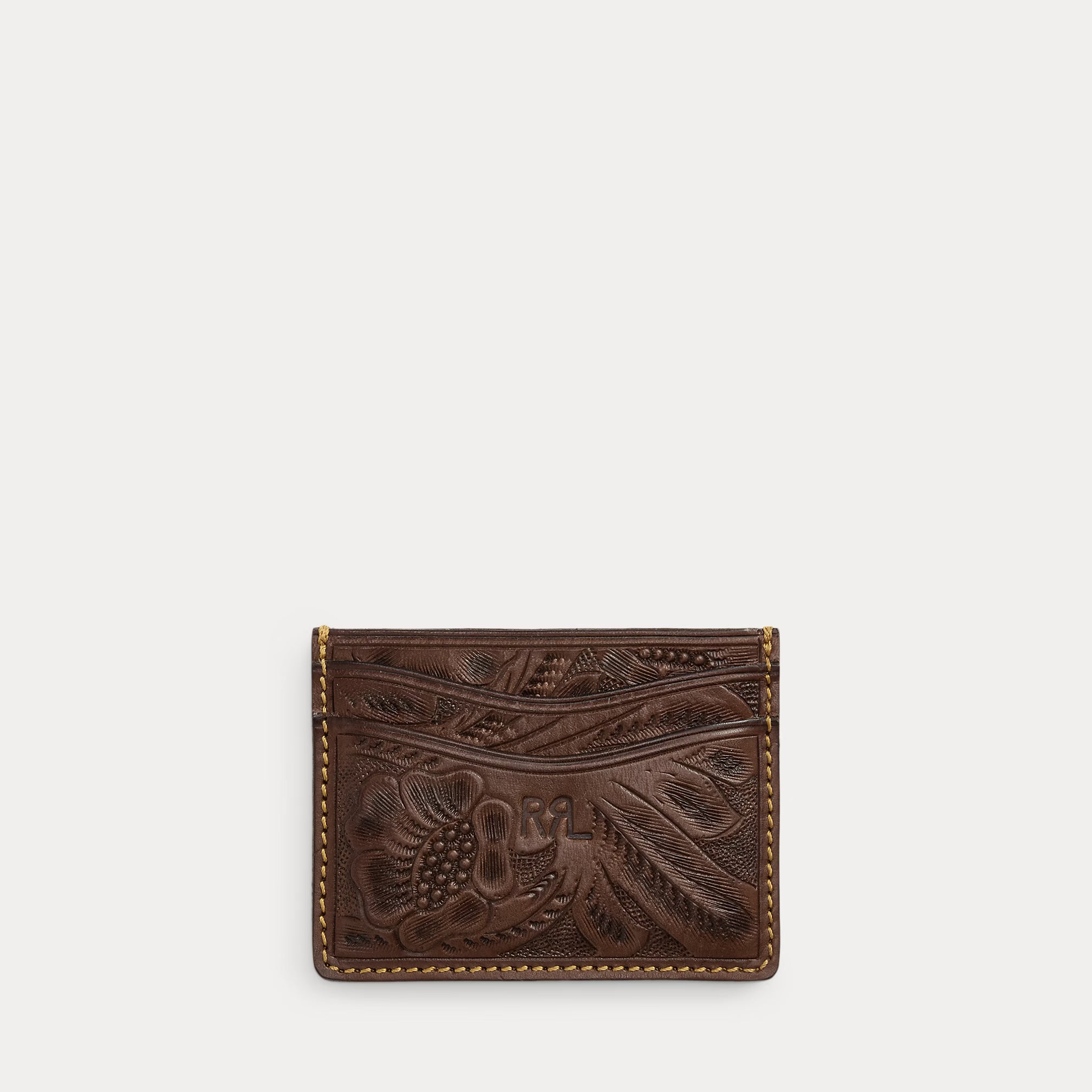 RRL Hand-Tooled Leather Card Case
