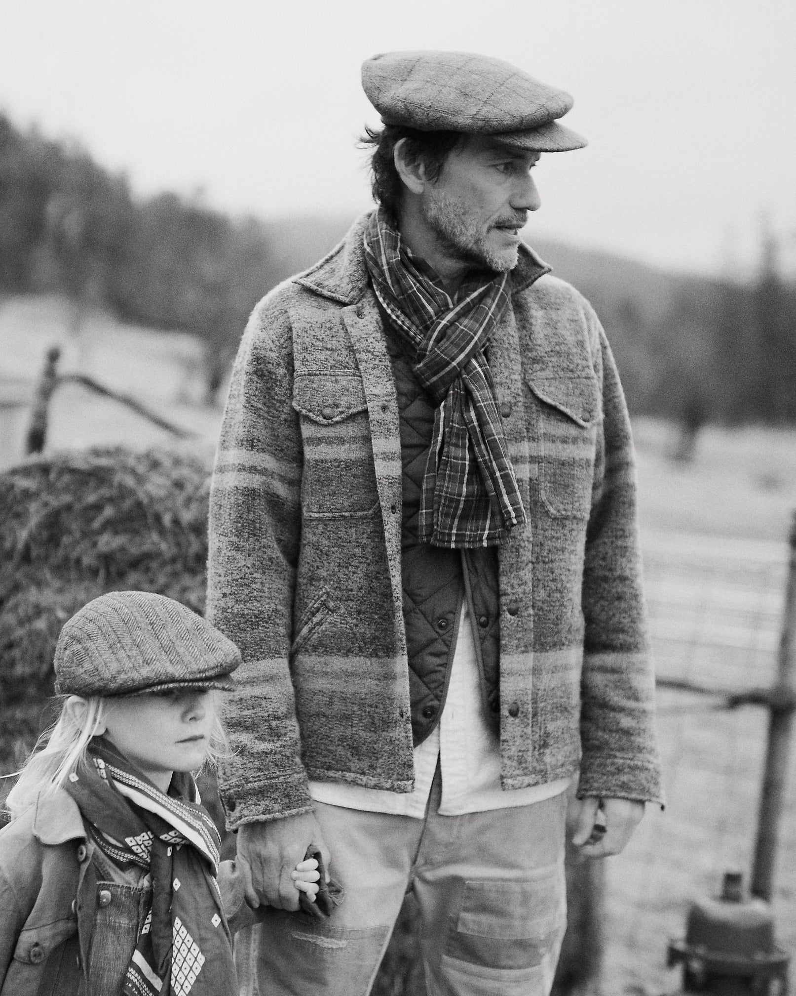 RRL Plaid Double-Faced Cotton Scarf