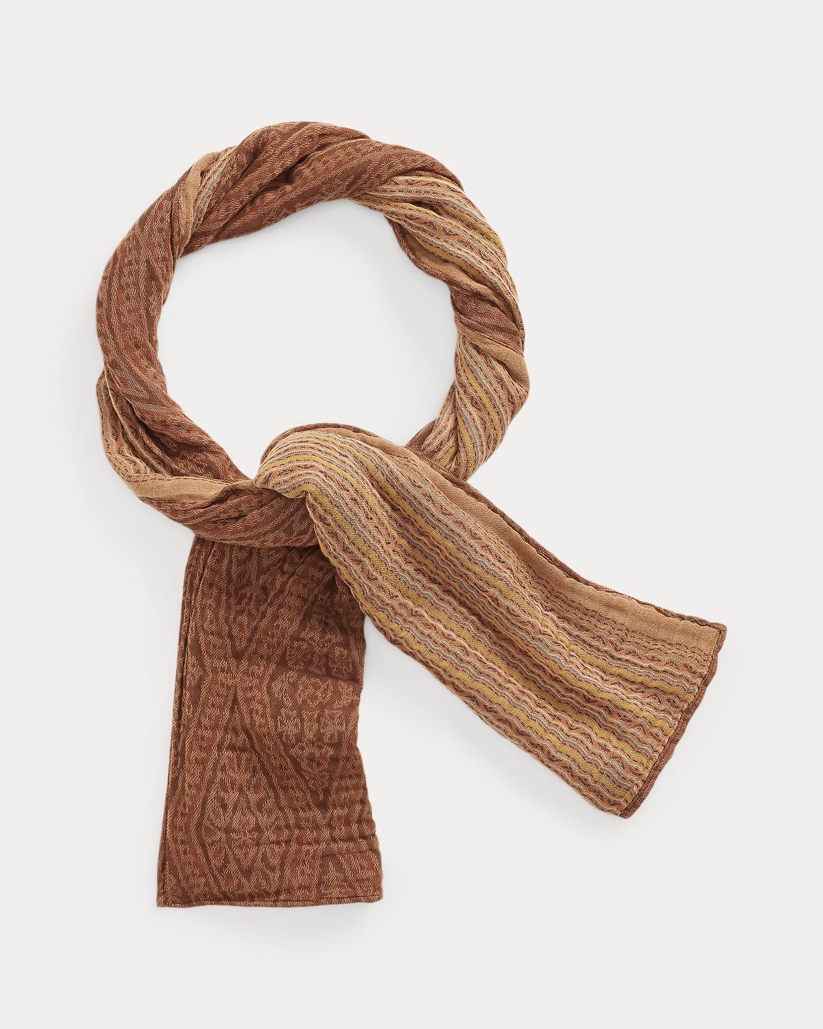 RRL Double-Faced Cotton Jacquard Scarf