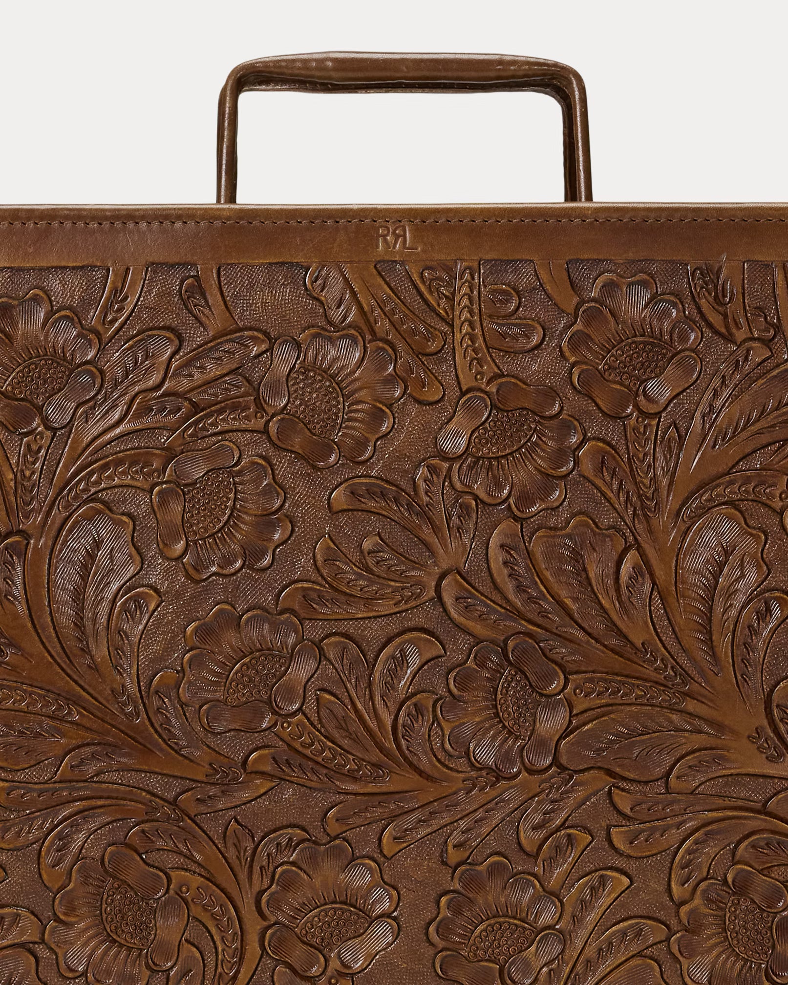 RRL Hand-Tooled Leather Briefcase