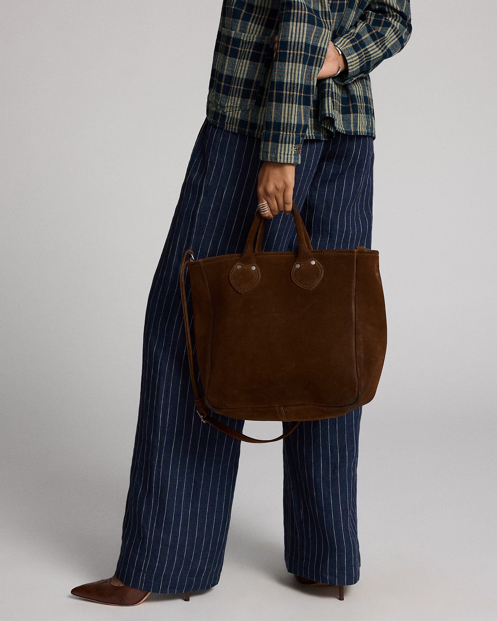 RRL Roughout Suede Tote