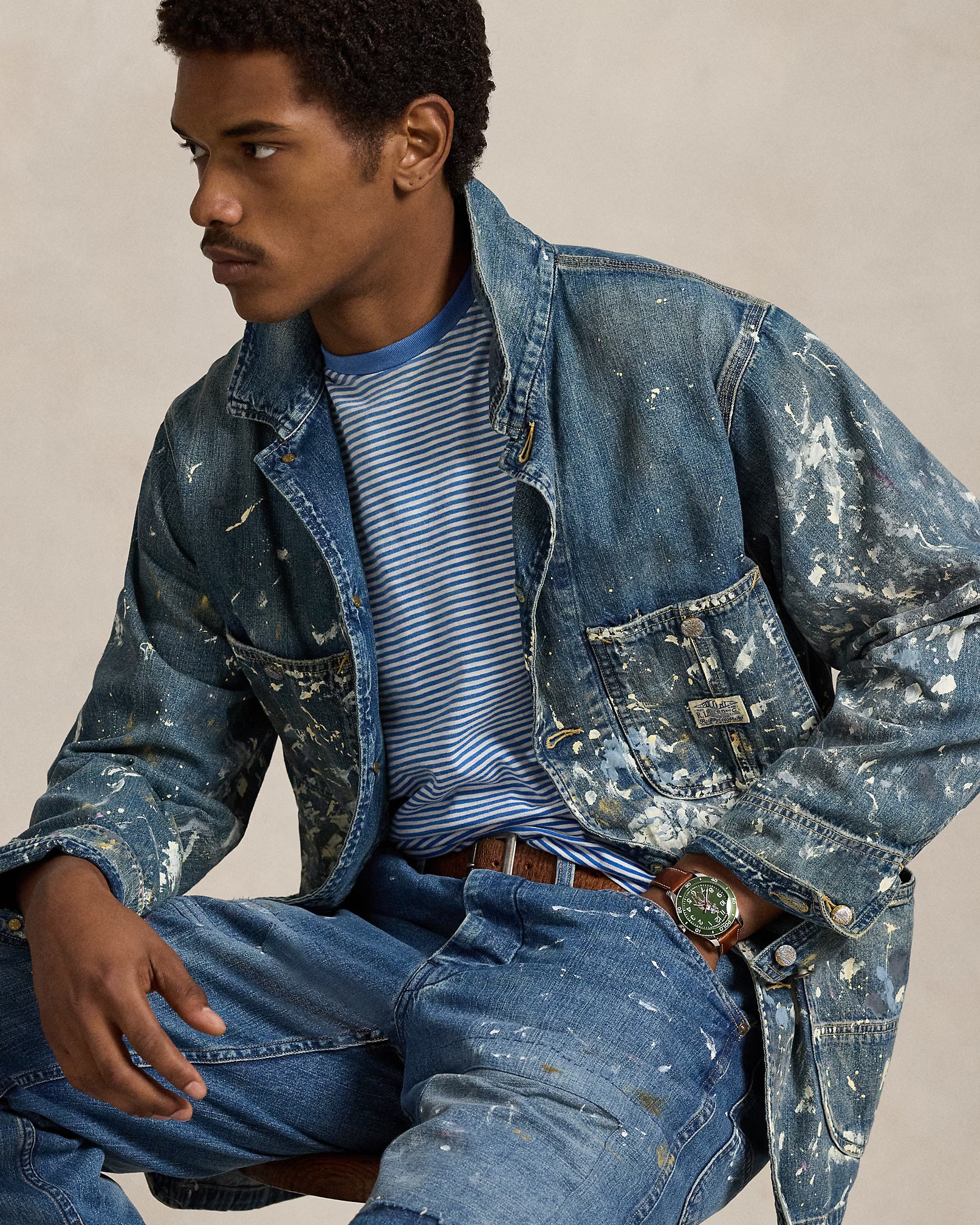 Classic Fit Striped Jersey T-Shirt