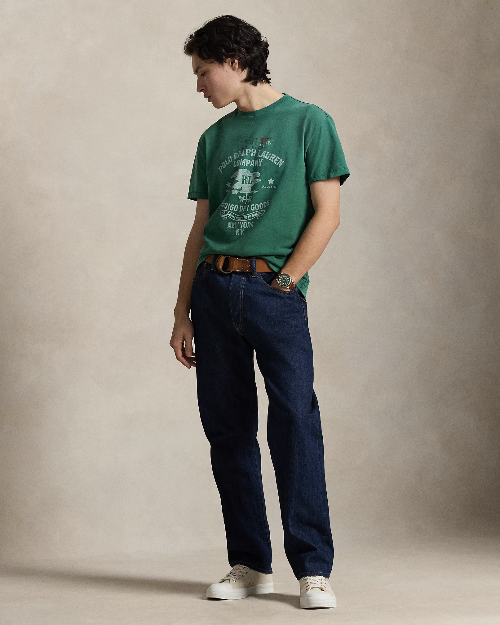 Classic Fit Jersey Graphic T-Shirt Save your Wishlist Polo Ralph Lauren