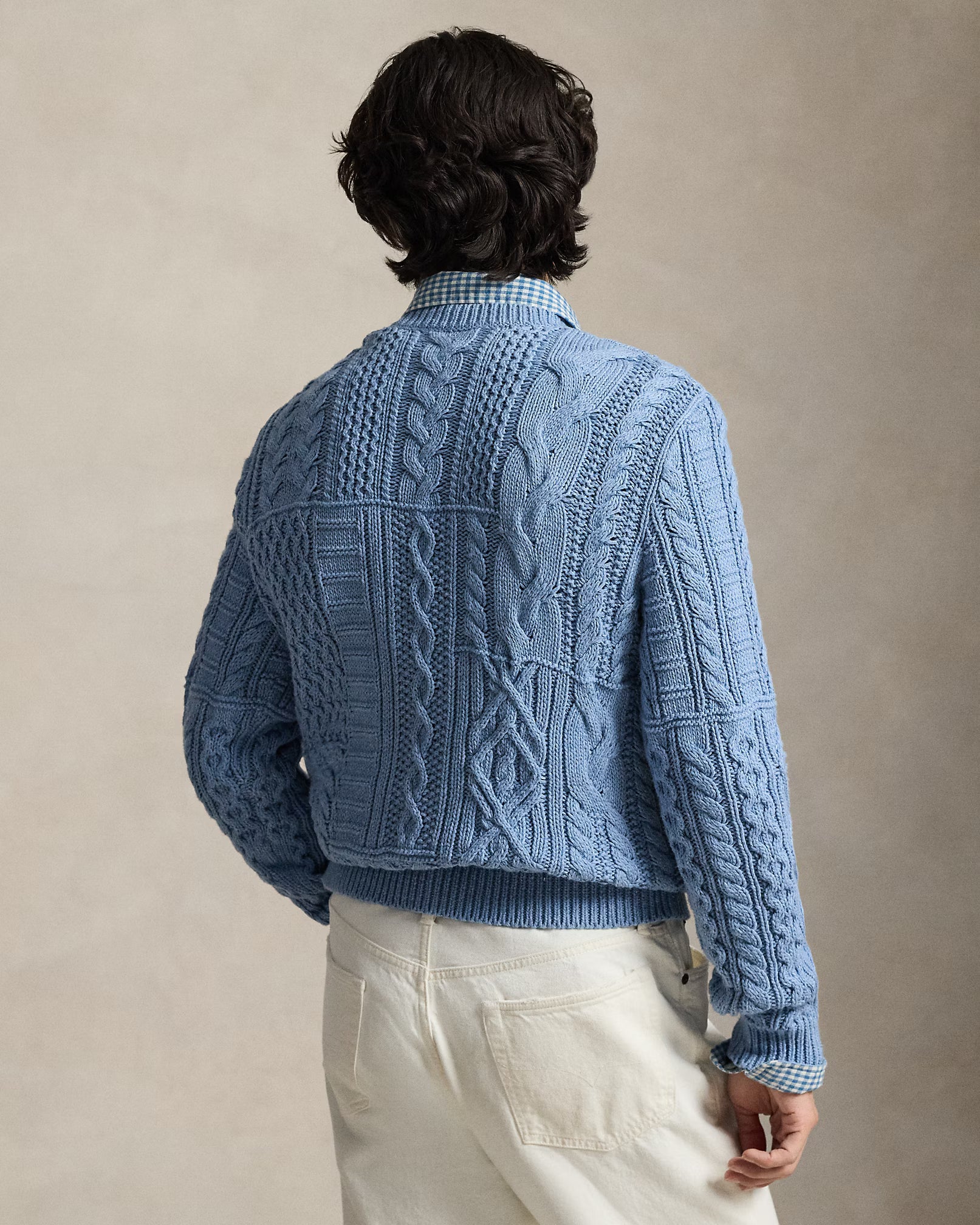 Aran-Knit Flag Sweater