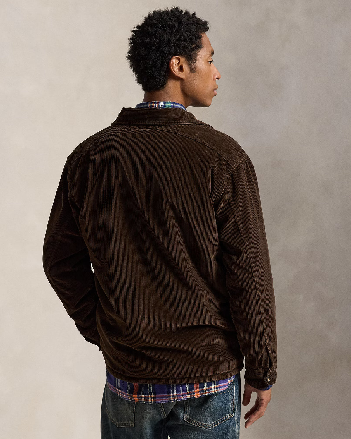 Fleece-Lined Corduroy Overshirt