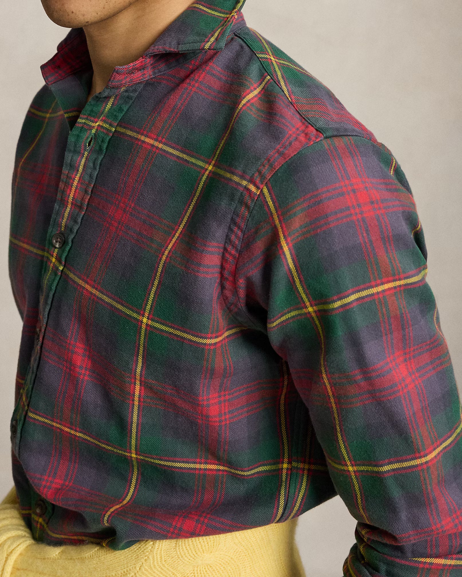 Classic Fit Plaid Flannel Shirt