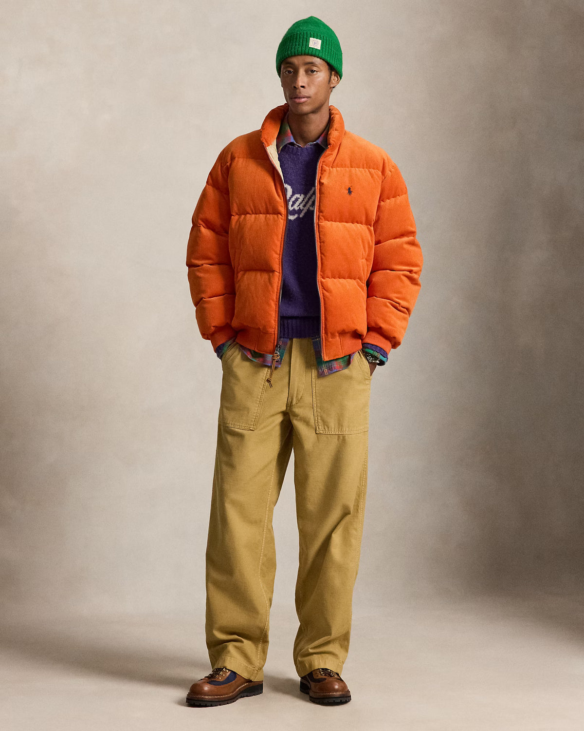 Reverse Sateen Utility Pant - Camel