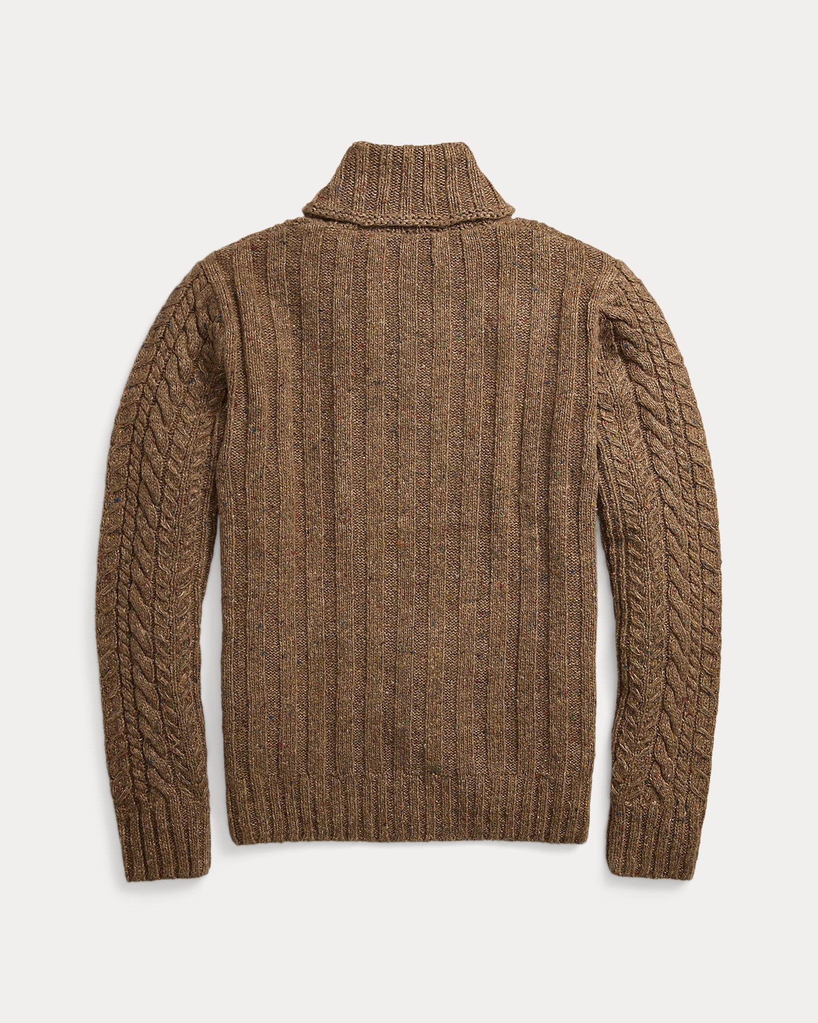 RRL Aran-Knit Shawl-Collar Sweater