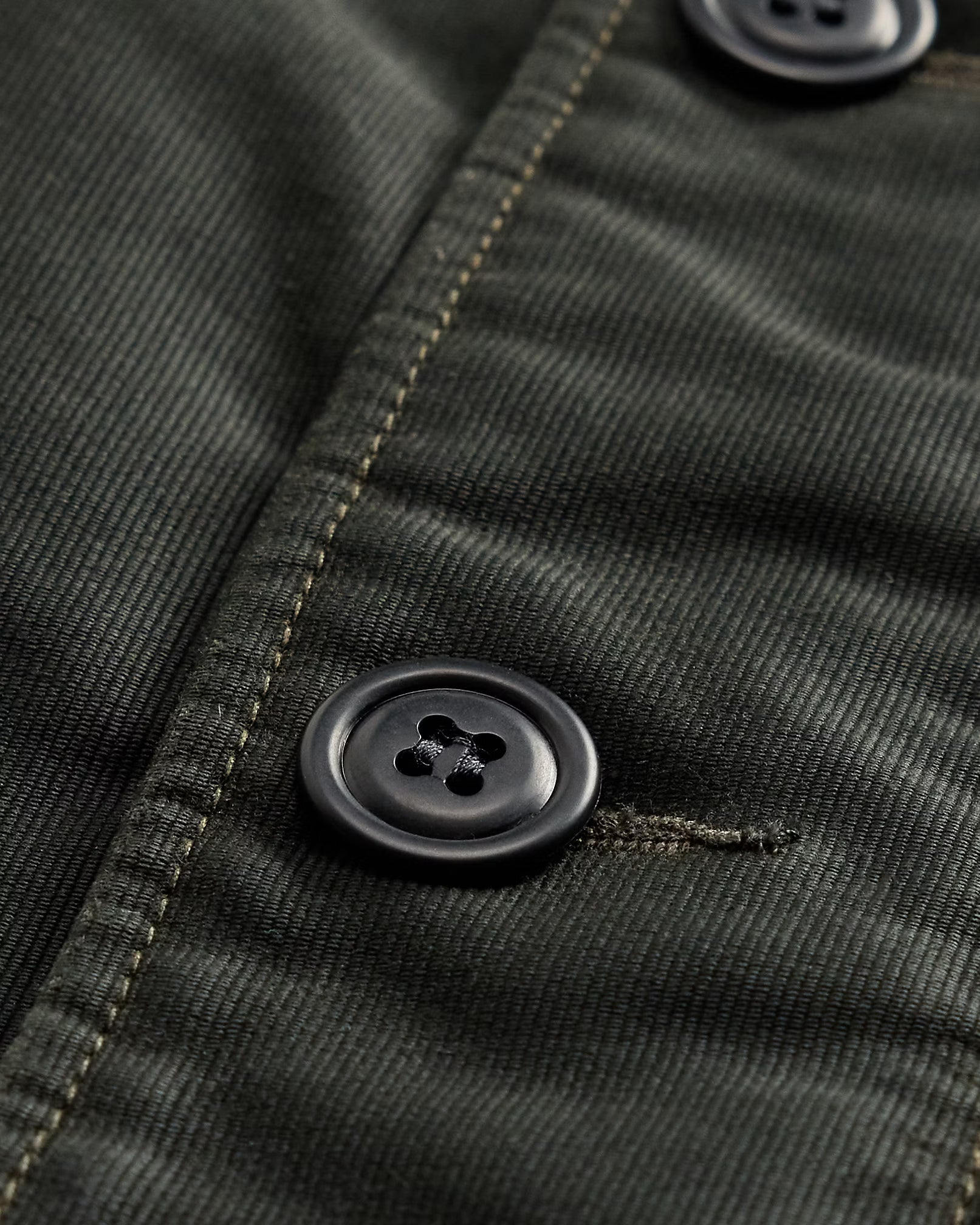 RRL Corduroy-Collar Cotton Deck Jacket - Vintage Black