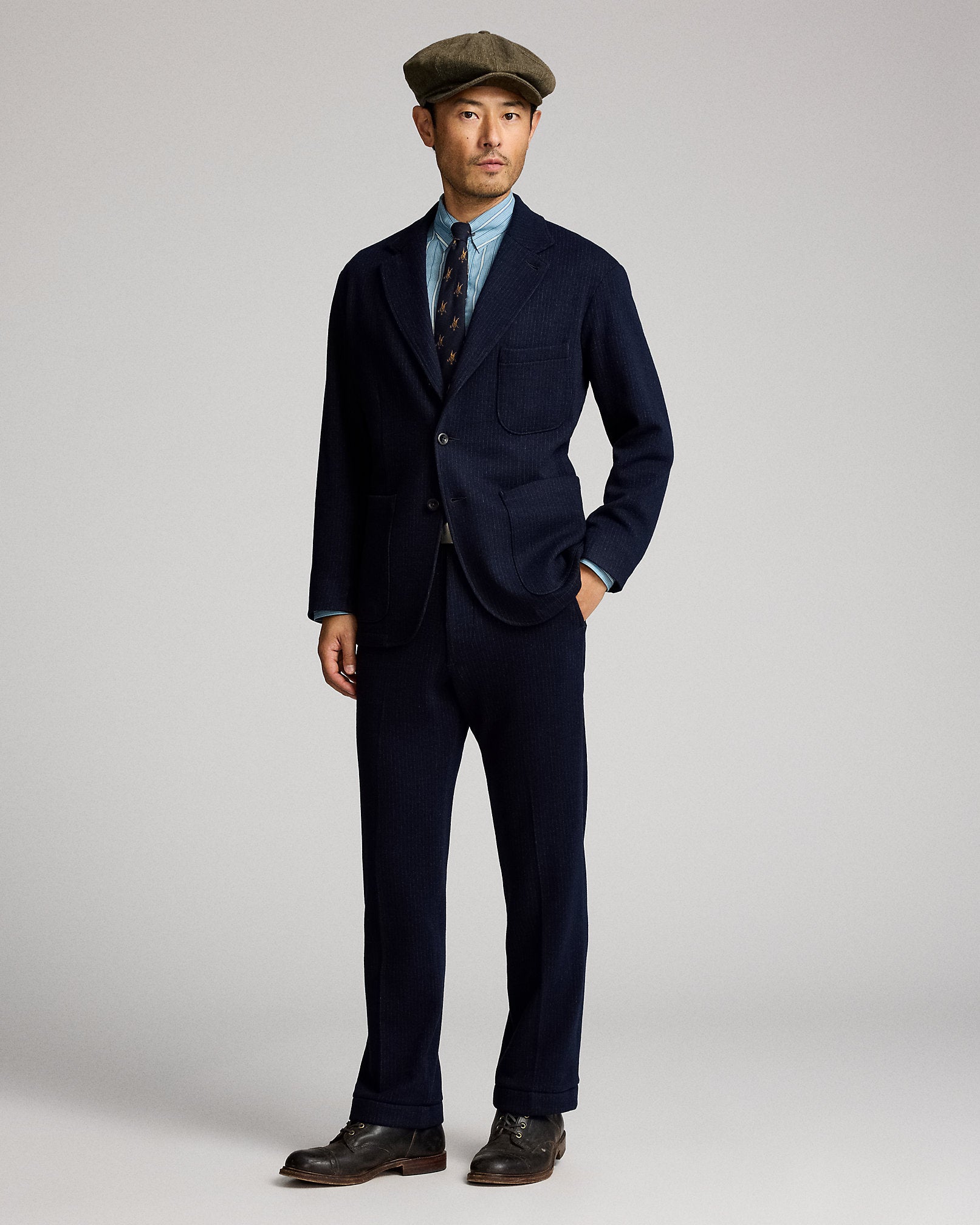 RRL Striped Wool-Blend Officer’s Pant