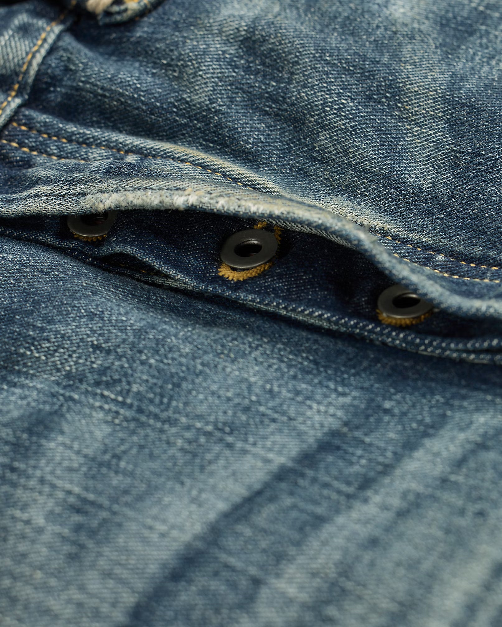 RRL Straight Fit Brayton Distressed Jean