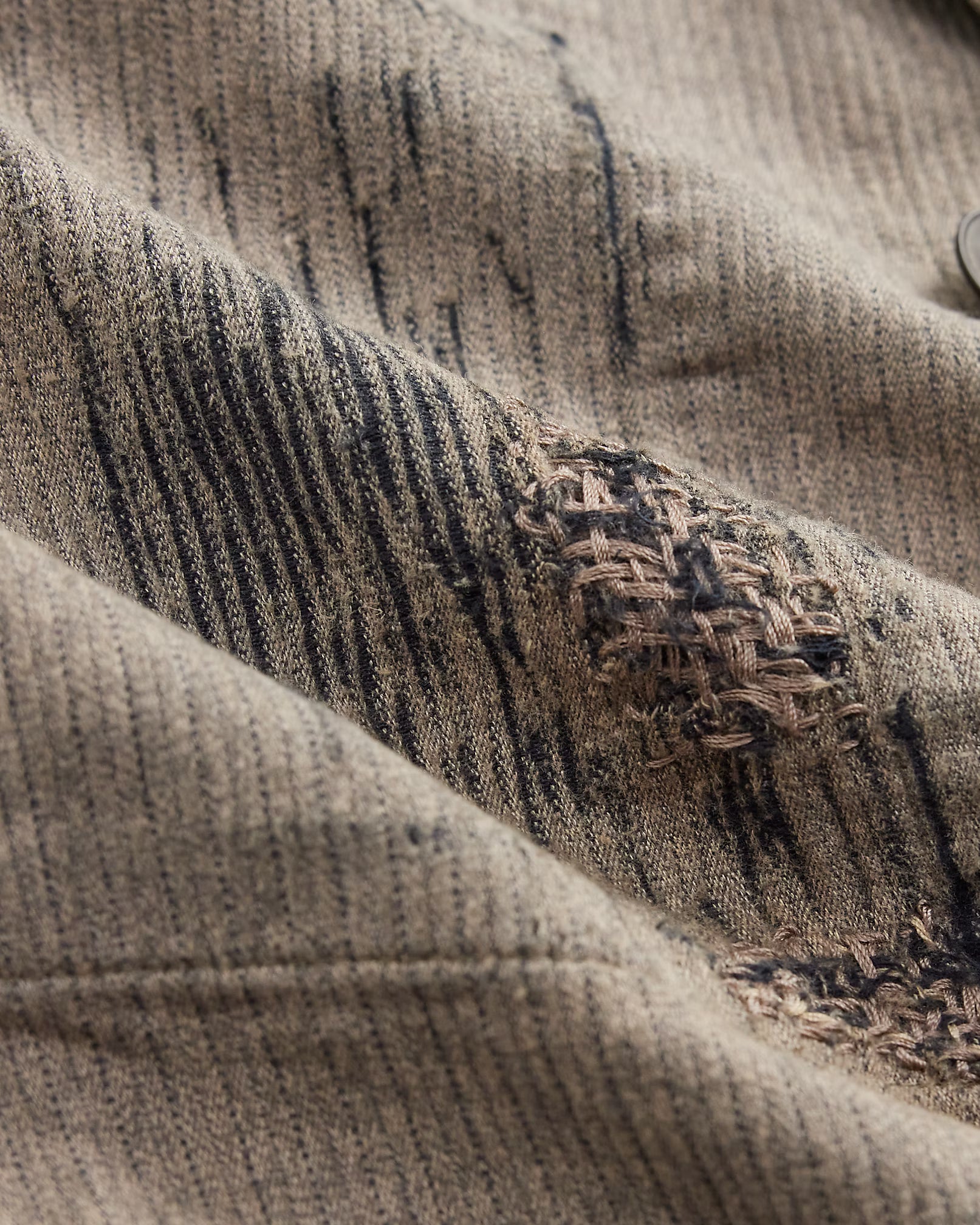 RRL Unconstructed Repaired Jaspé Sport Coat