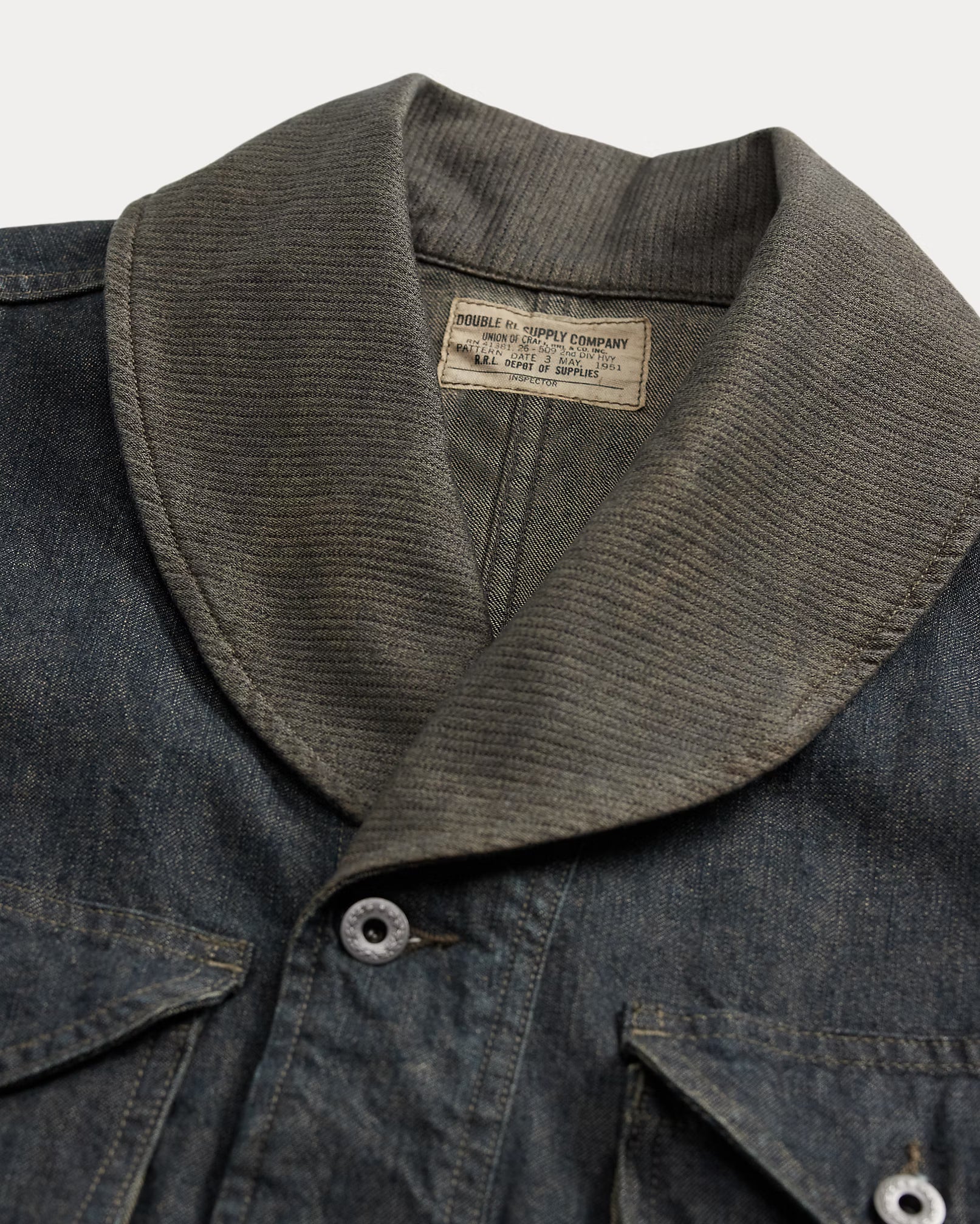RRL Indigo Cotton-Linen Denim Field Coat