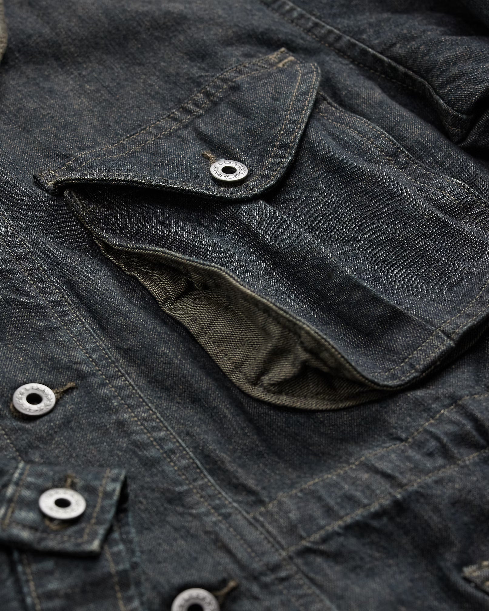 RRL Indigo Cotton-Linen Denim Field Coat