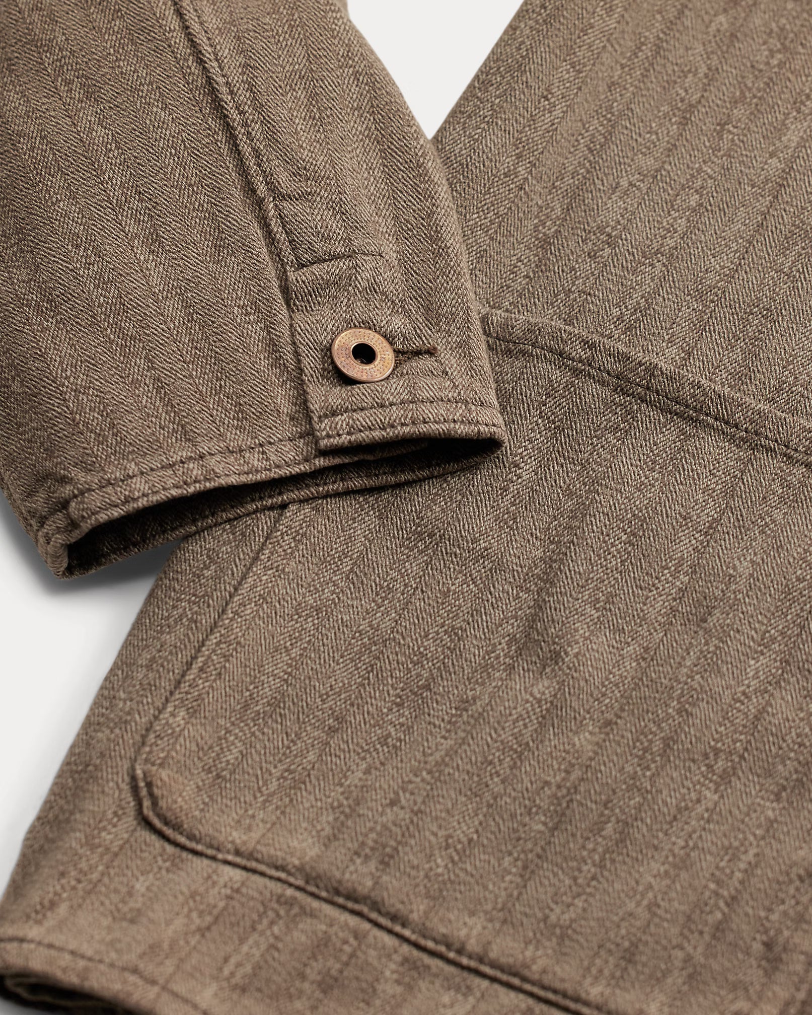 RRL Striped Jaspé Herringbone Jacket