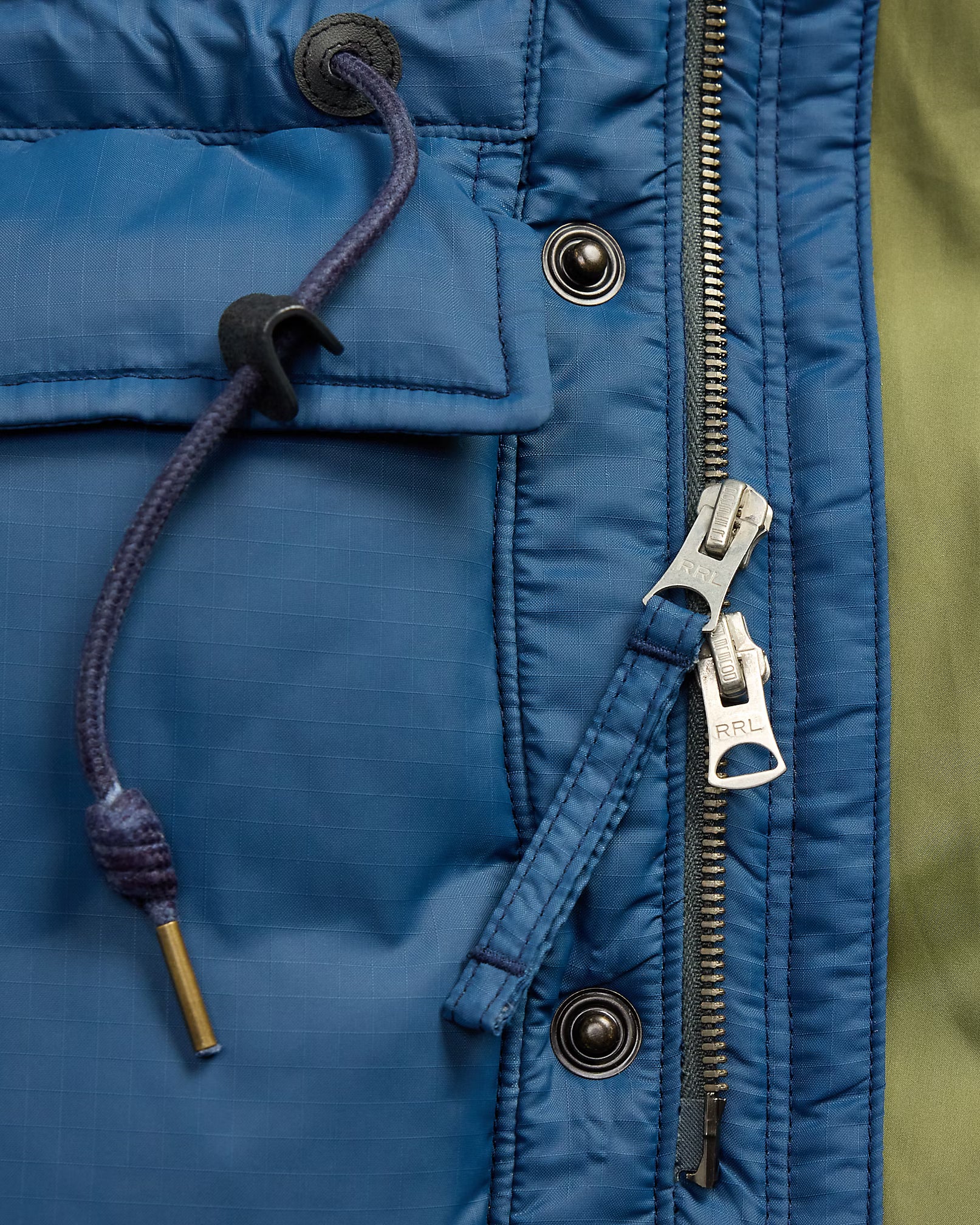 RRL Quilted Ripstop Hooded Jacket