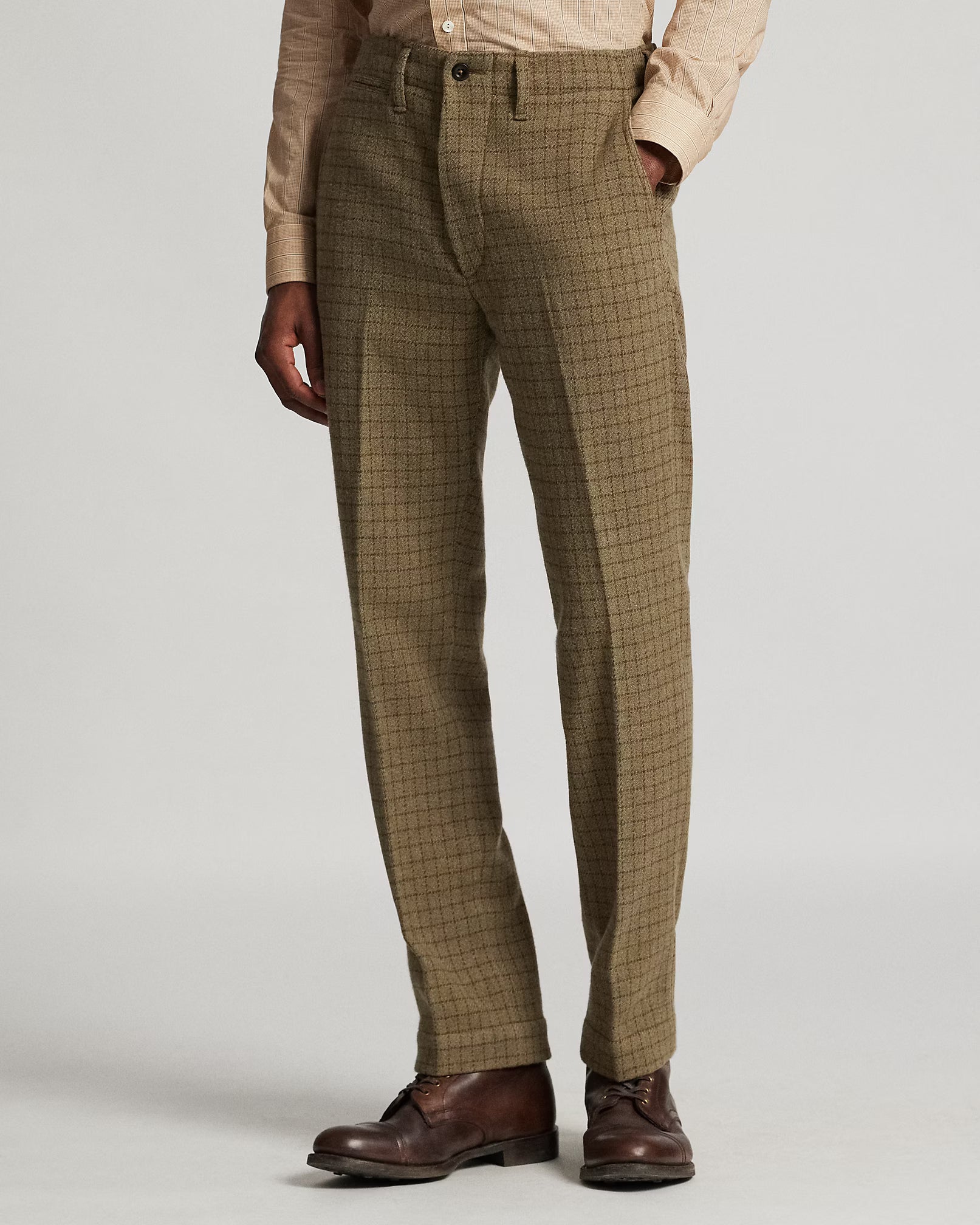 RRL Checked Wool Tweed Officer’s Pant