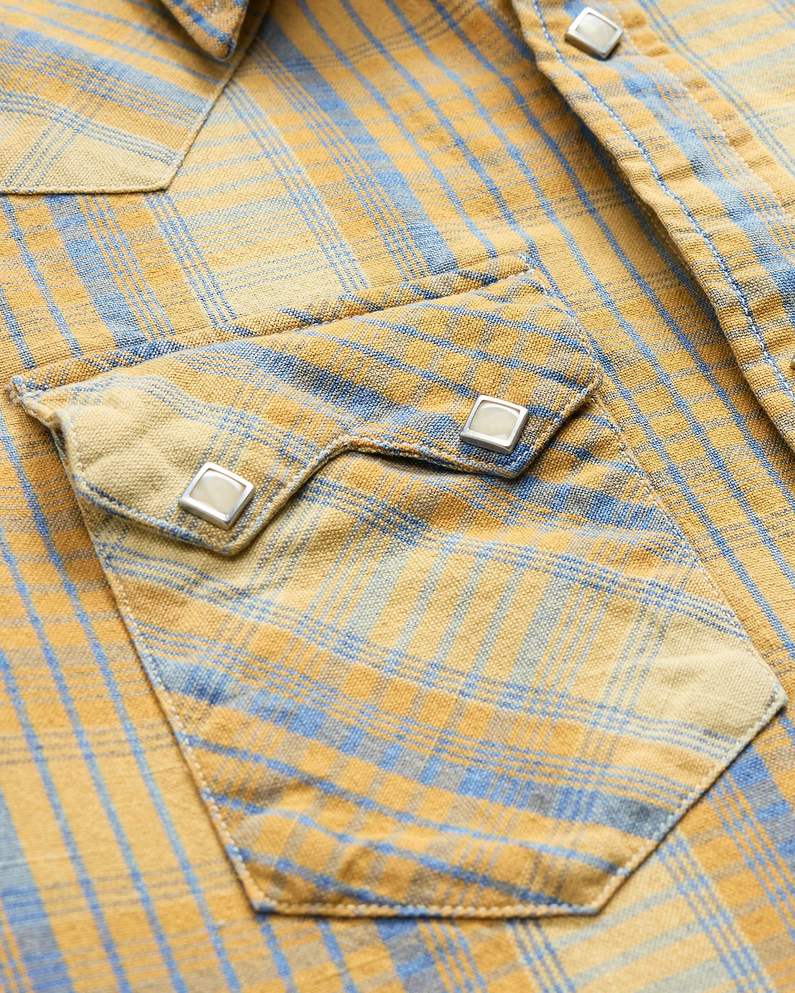 RRL Slim Fit Plaid Western Shirt
