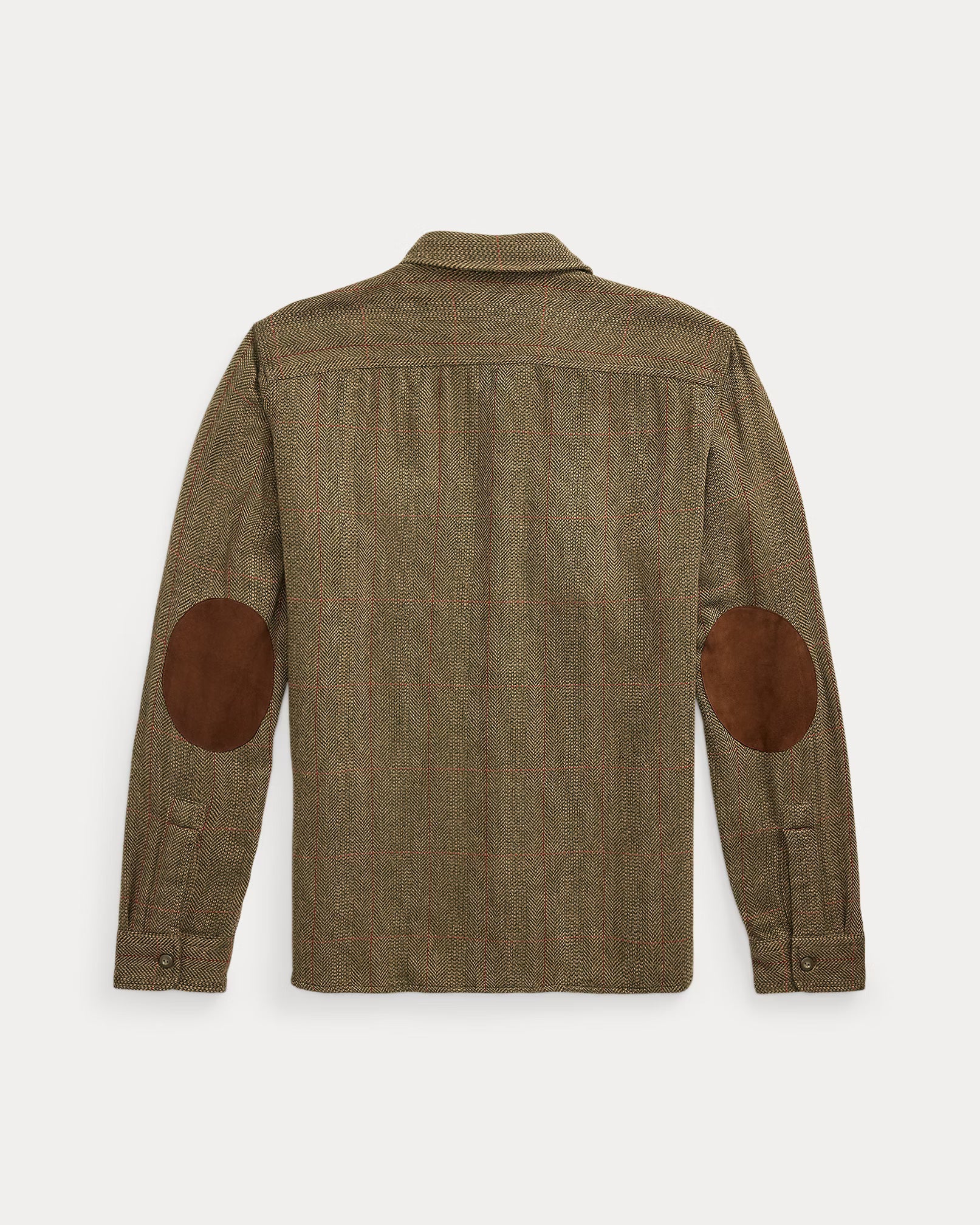 RRL Suede-Patch Herringbone Workshirt