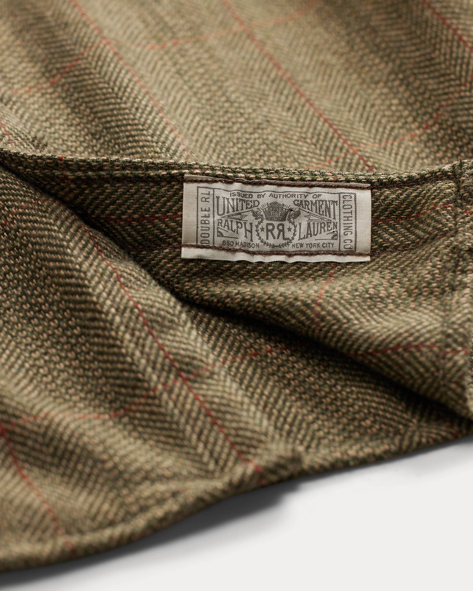 RRL Suede-Patch Herringbone Workshirt