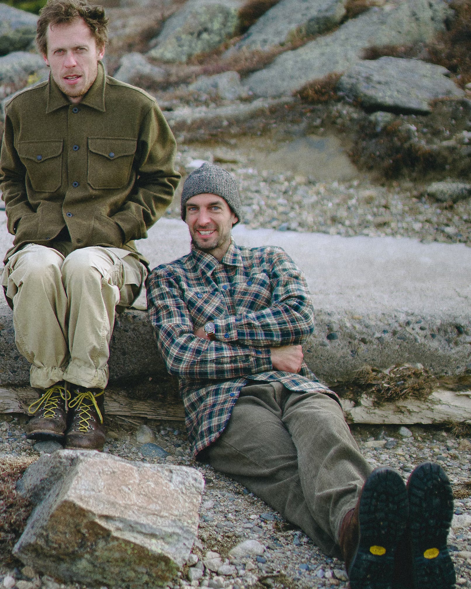 RRL Plaid Twill Camp Shirt