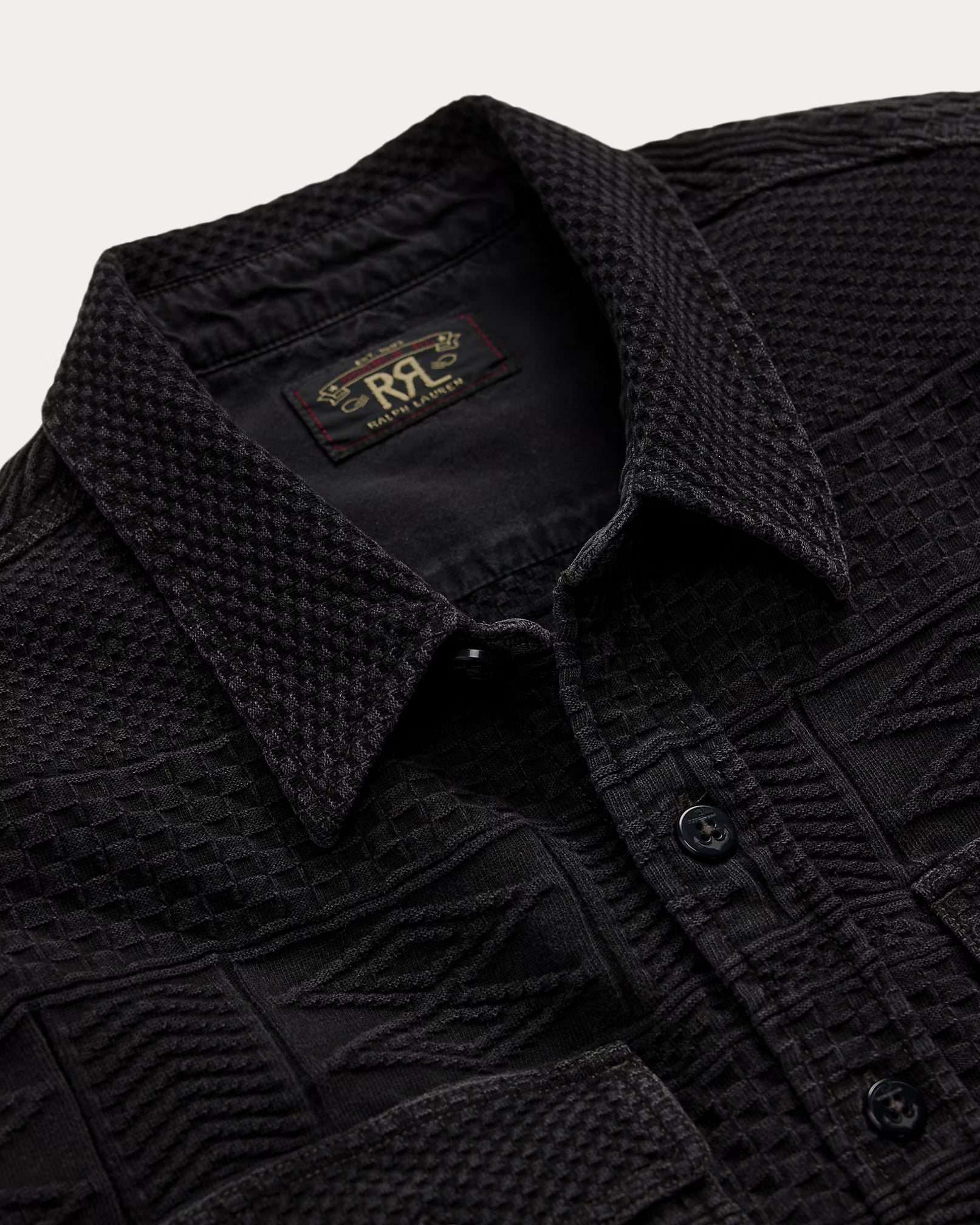 RRL Indigo Jacquard Workshirt
