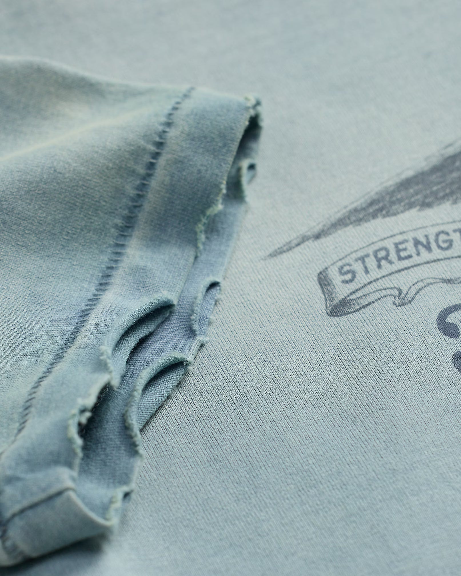 RRL Distressed Jersey Graphic T-Shirt