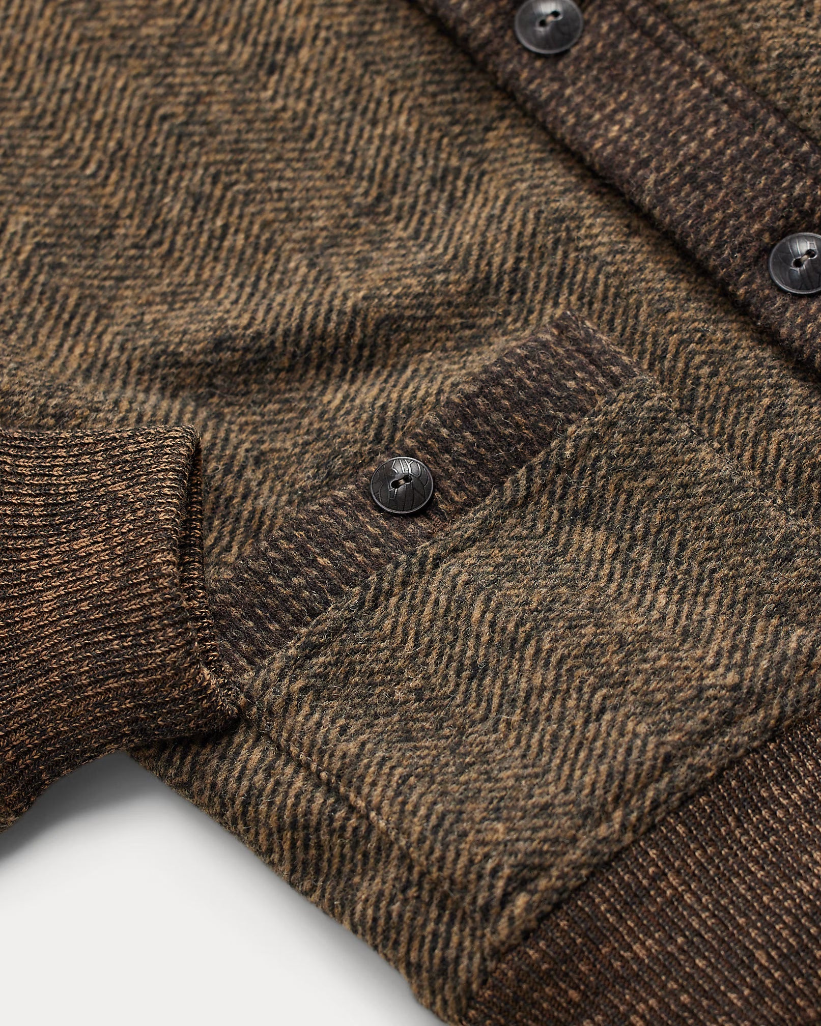 RRL Double-Knit Tweed Cardigan
