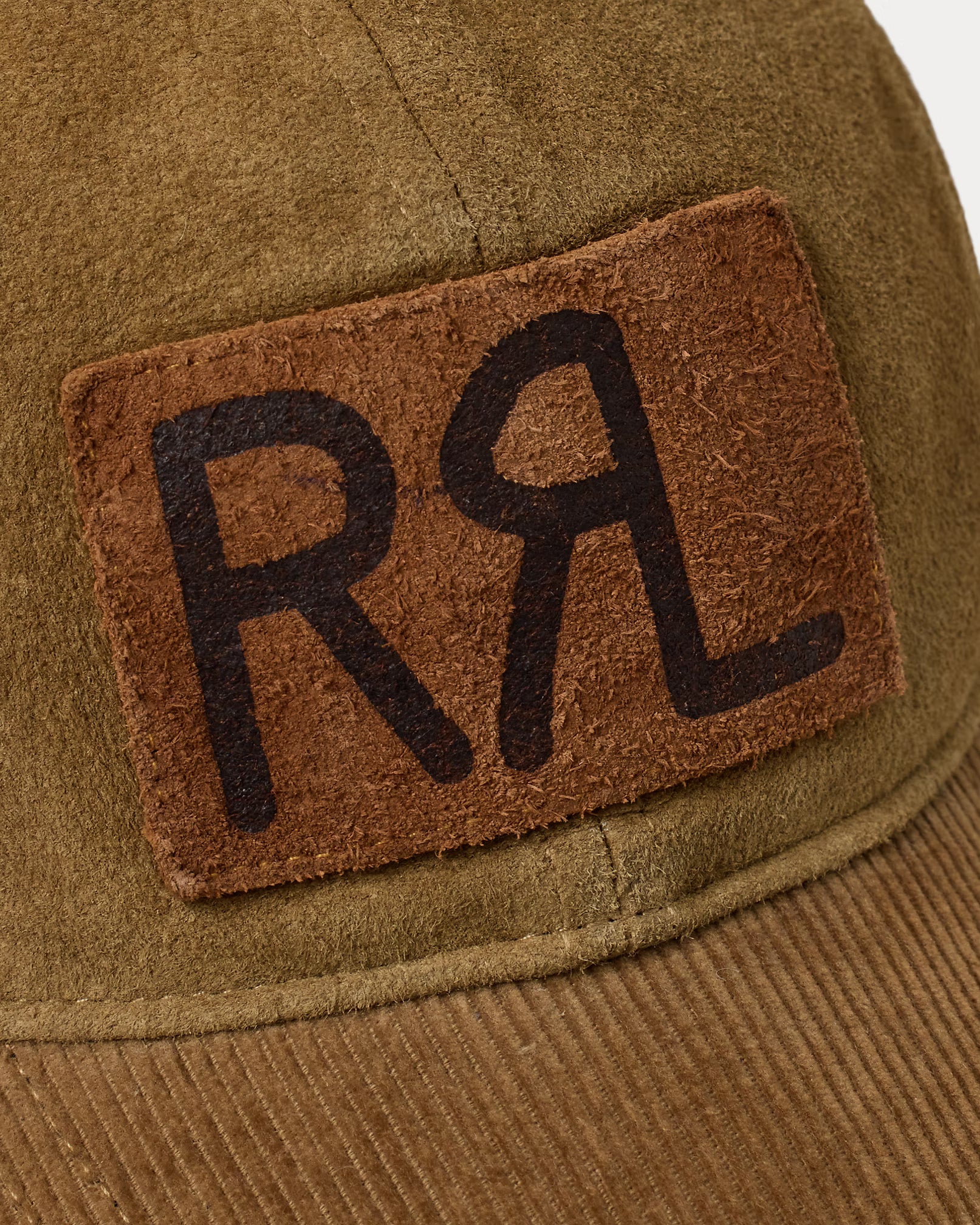 RRL Roughout Suede Trucker Cap - Tan