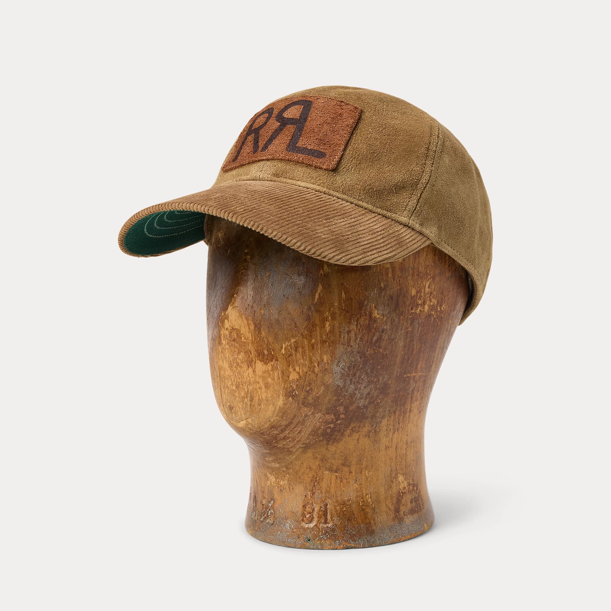 RRL Roughout Suede Trucker Cap - Tan