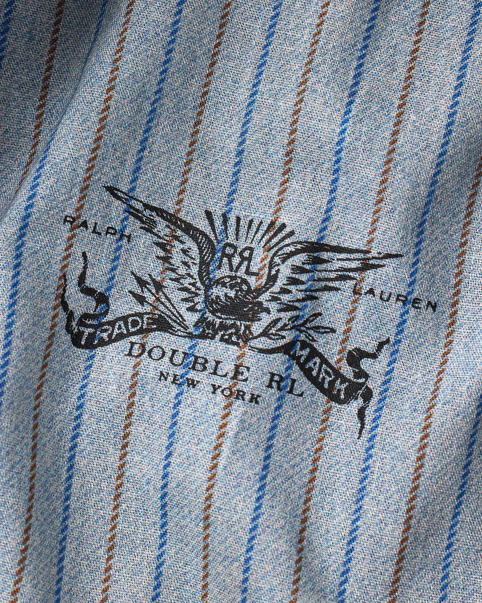 RRL Striped Herringbone Twill Newsboy Cap