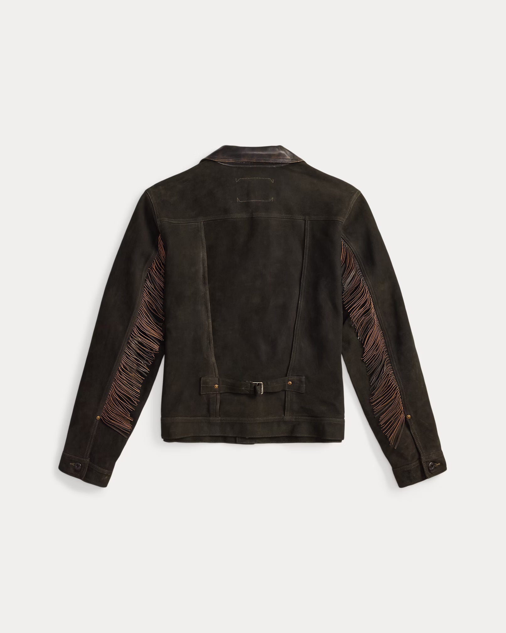 RRL Leather-Trim Suede Jacket