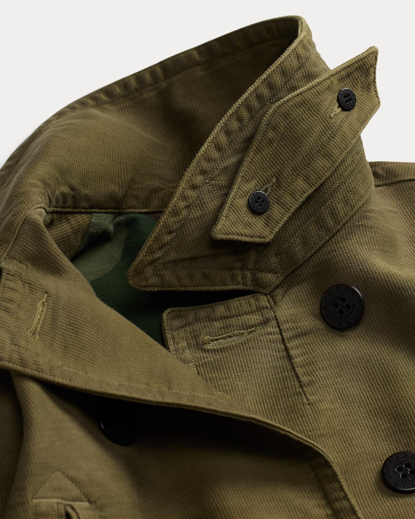 RRL Textured Cotton Peacoat