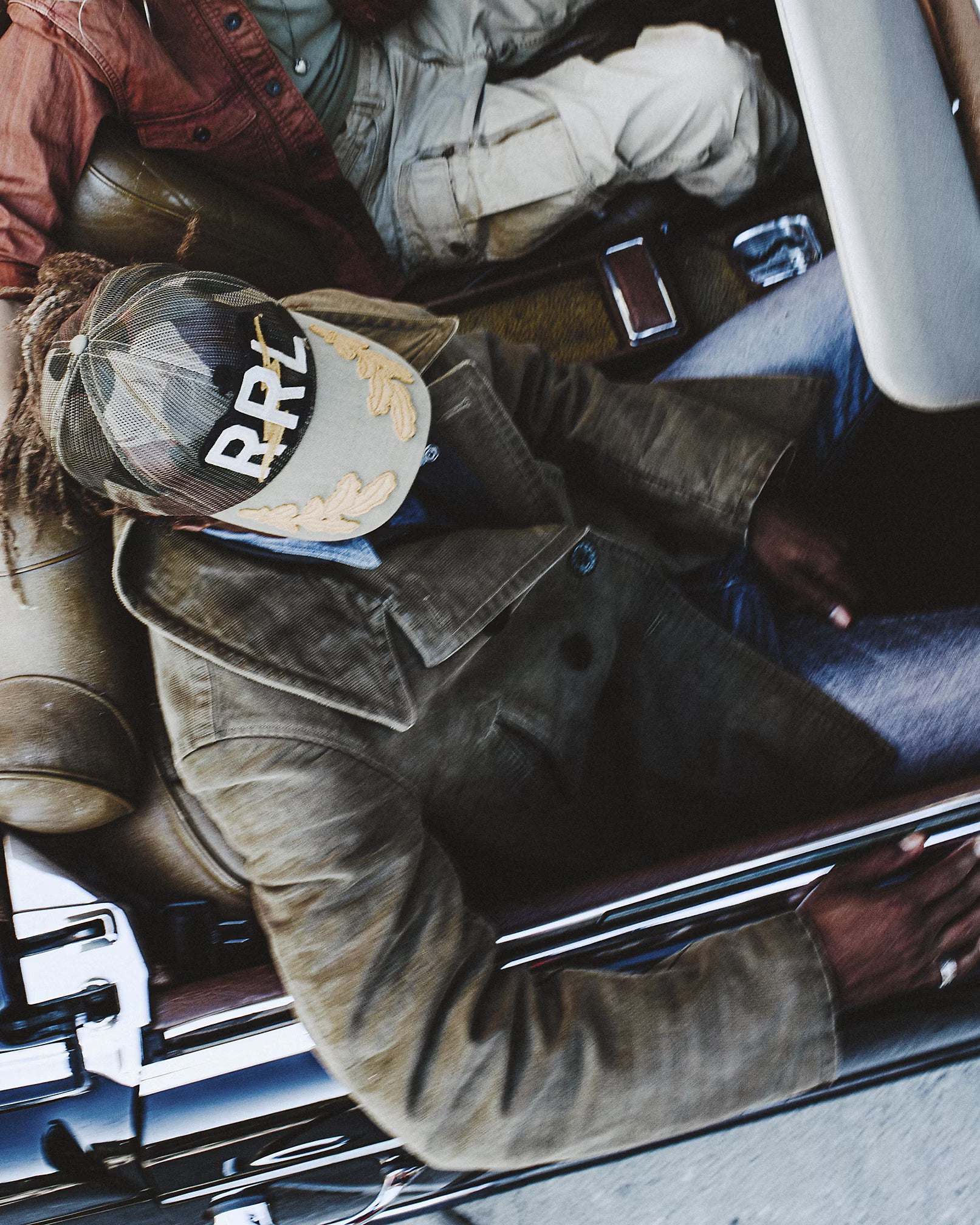 RRL Textured Cotton Peacoat