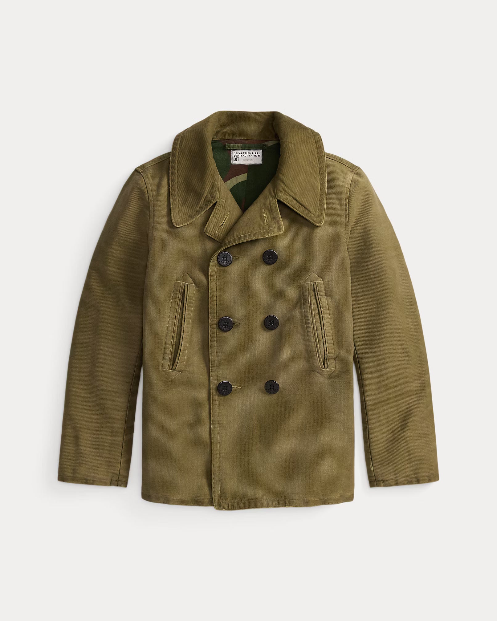 RRL Textured Cotton Peacoat