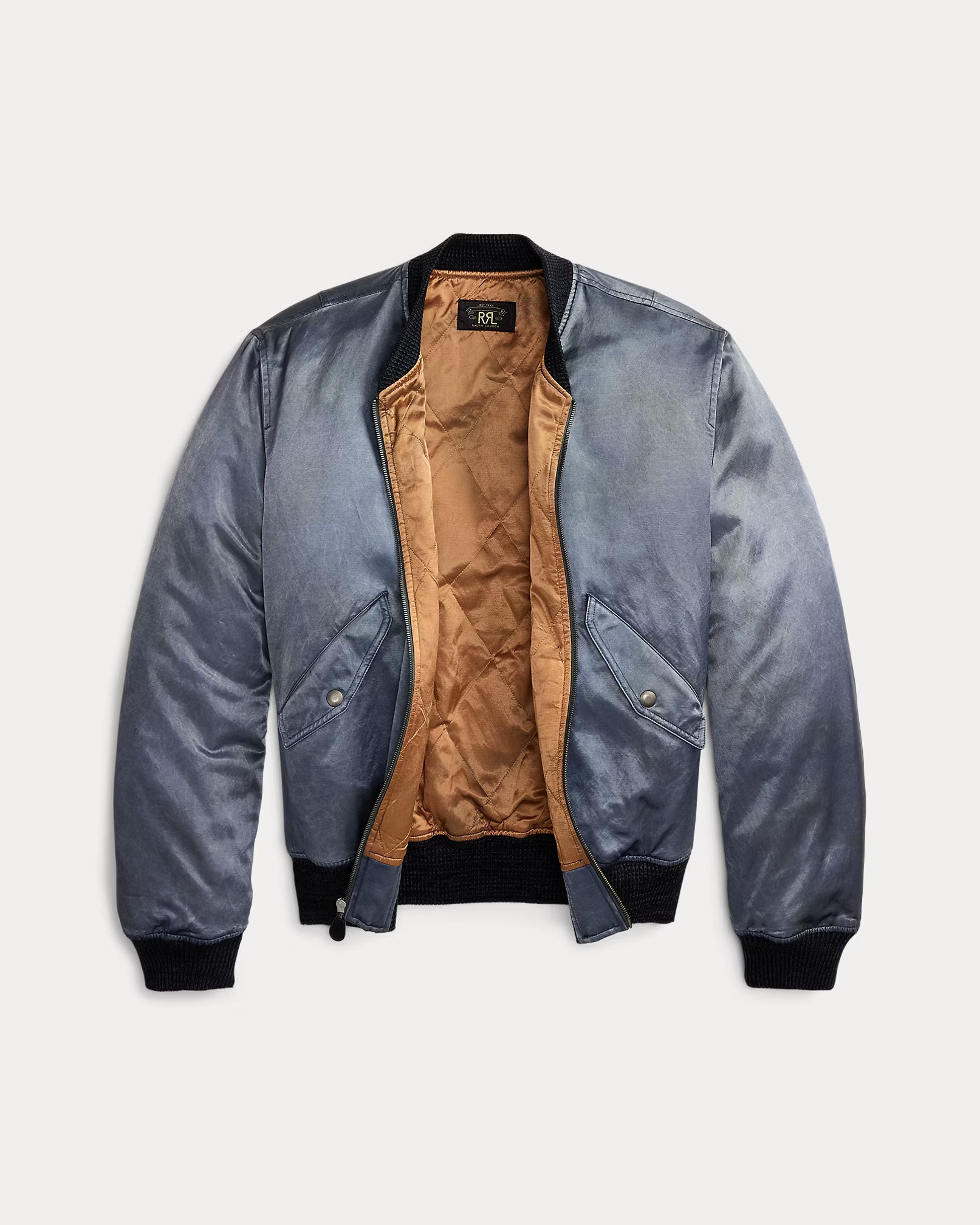 RRL Embroidered Satin Flight Jacket