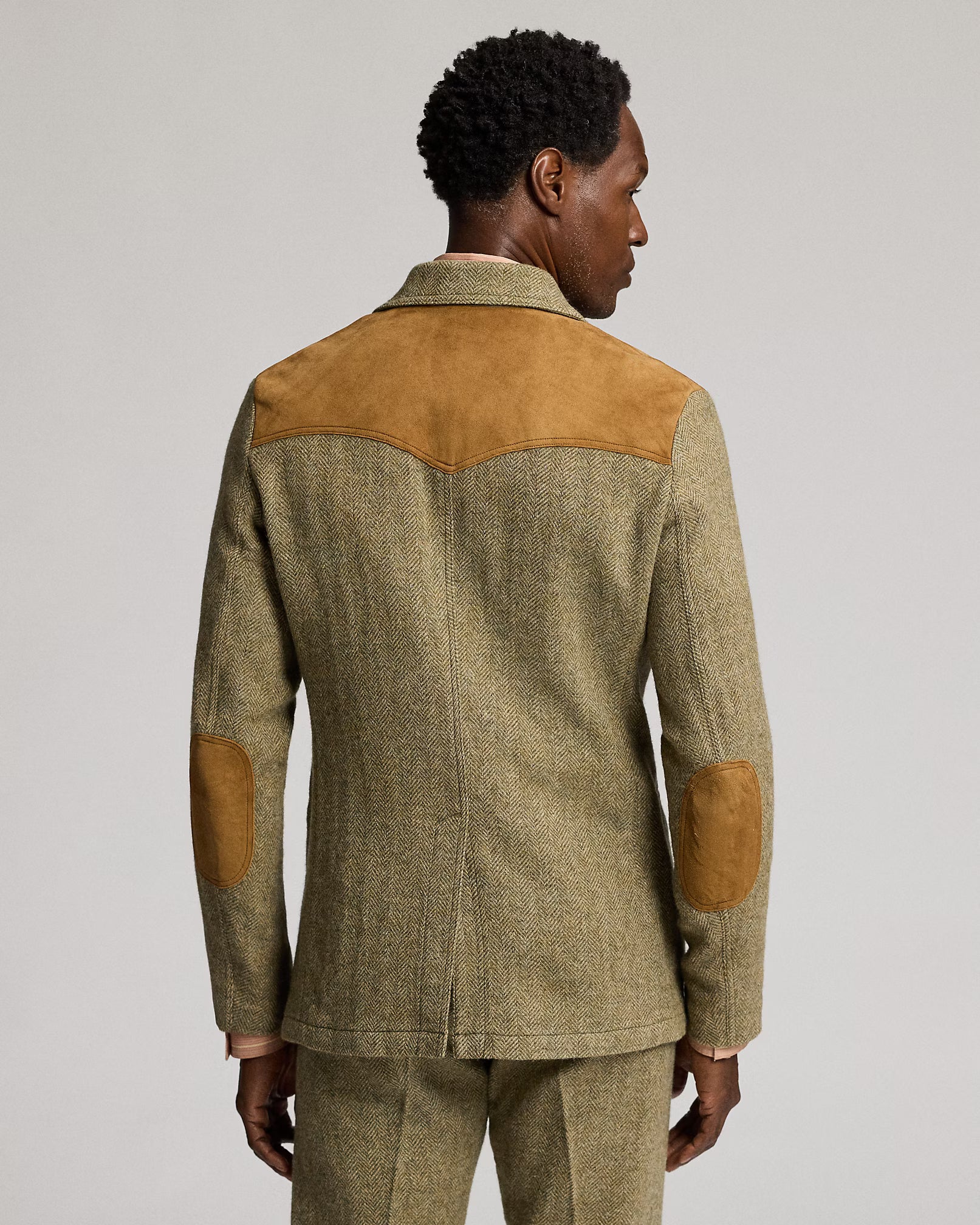 RRL Unconstructed Suede-Trim Sport Coat