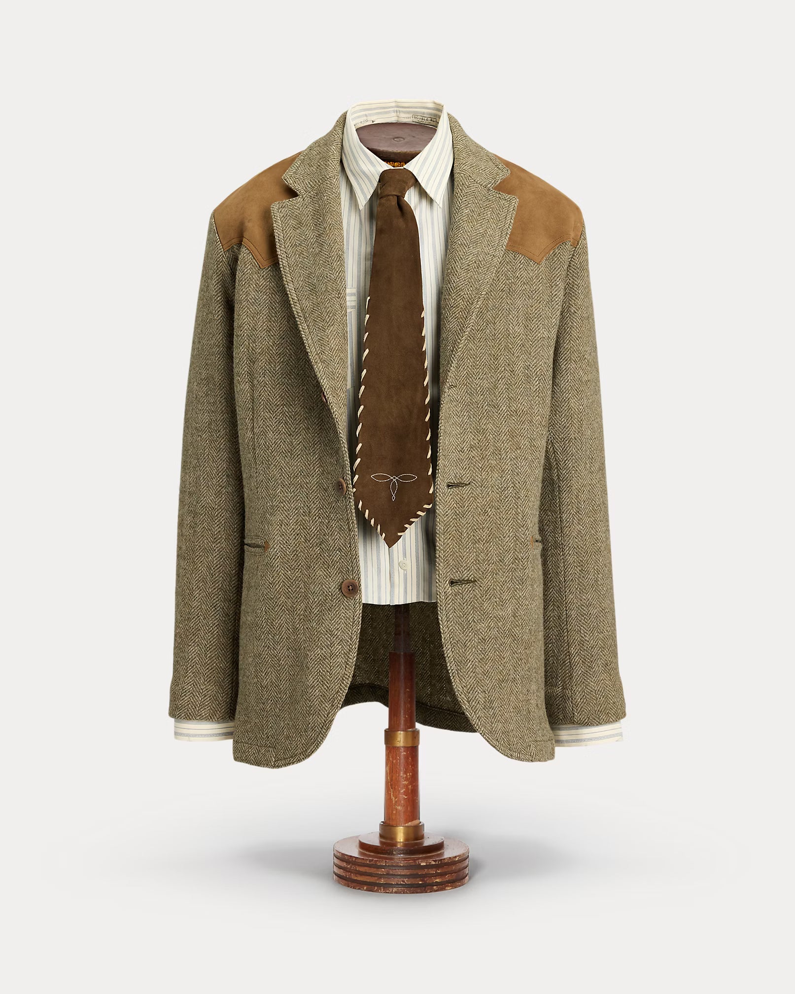 RRL Unconstructed Suede-Trim Sport Coat